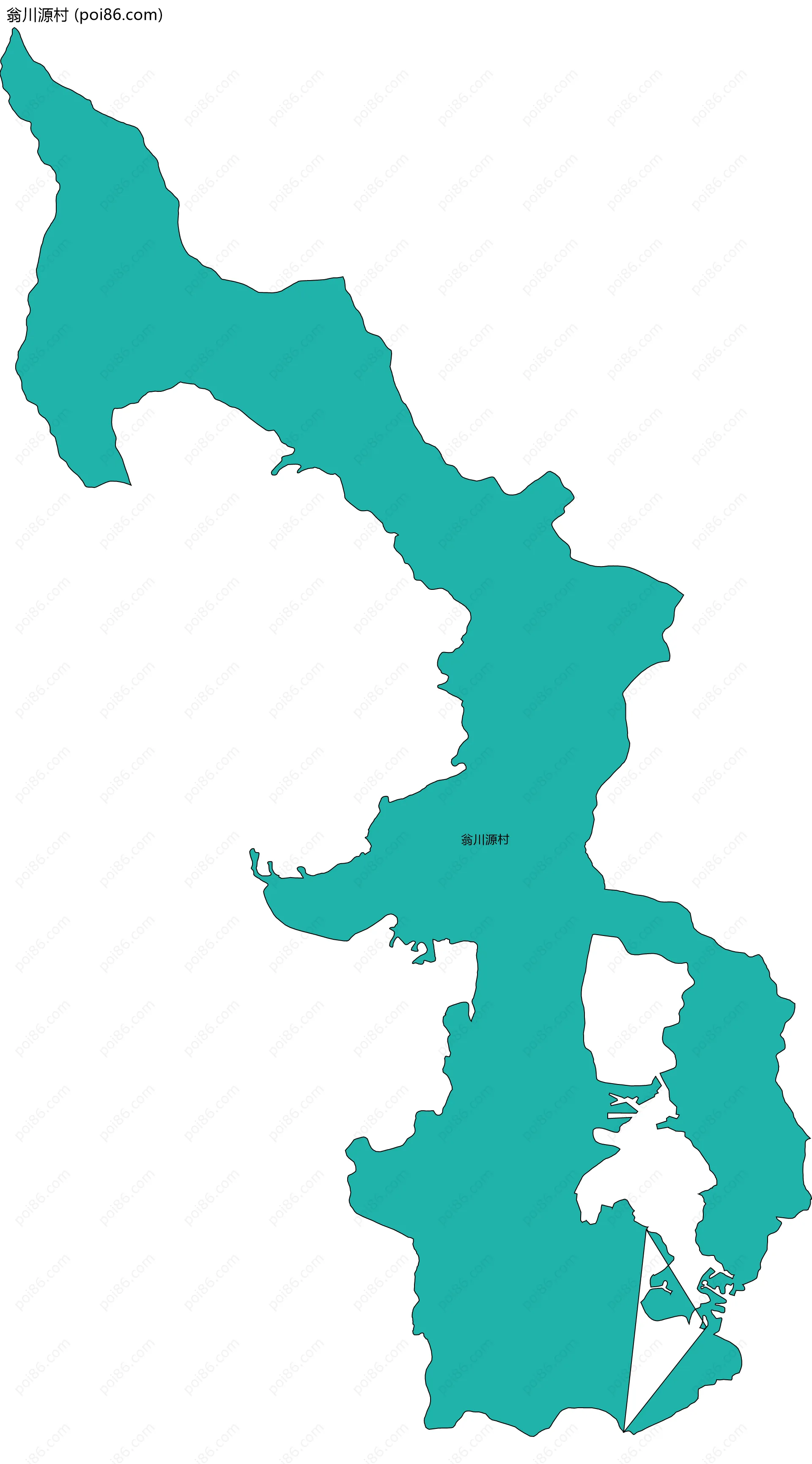 翁川源村边界地图