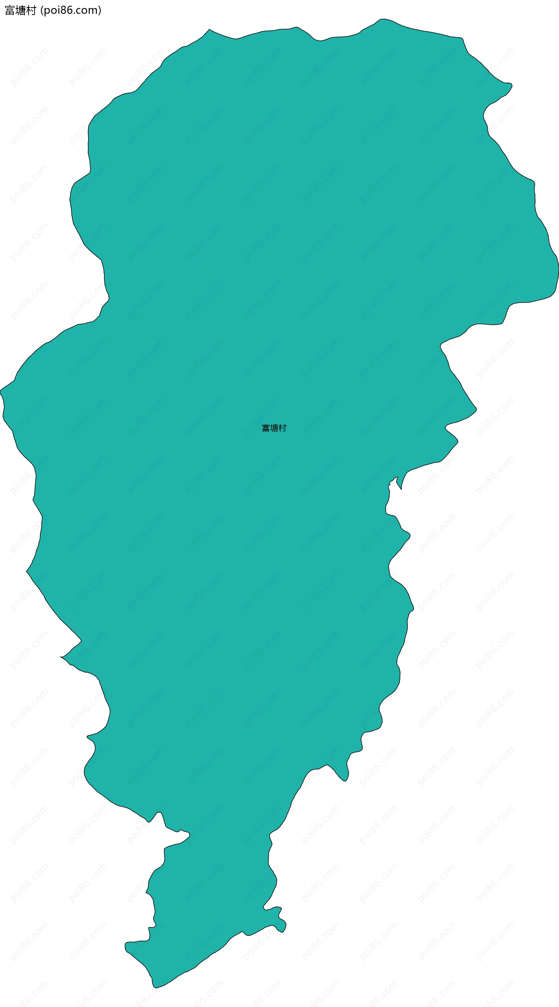 富塘村边界地图