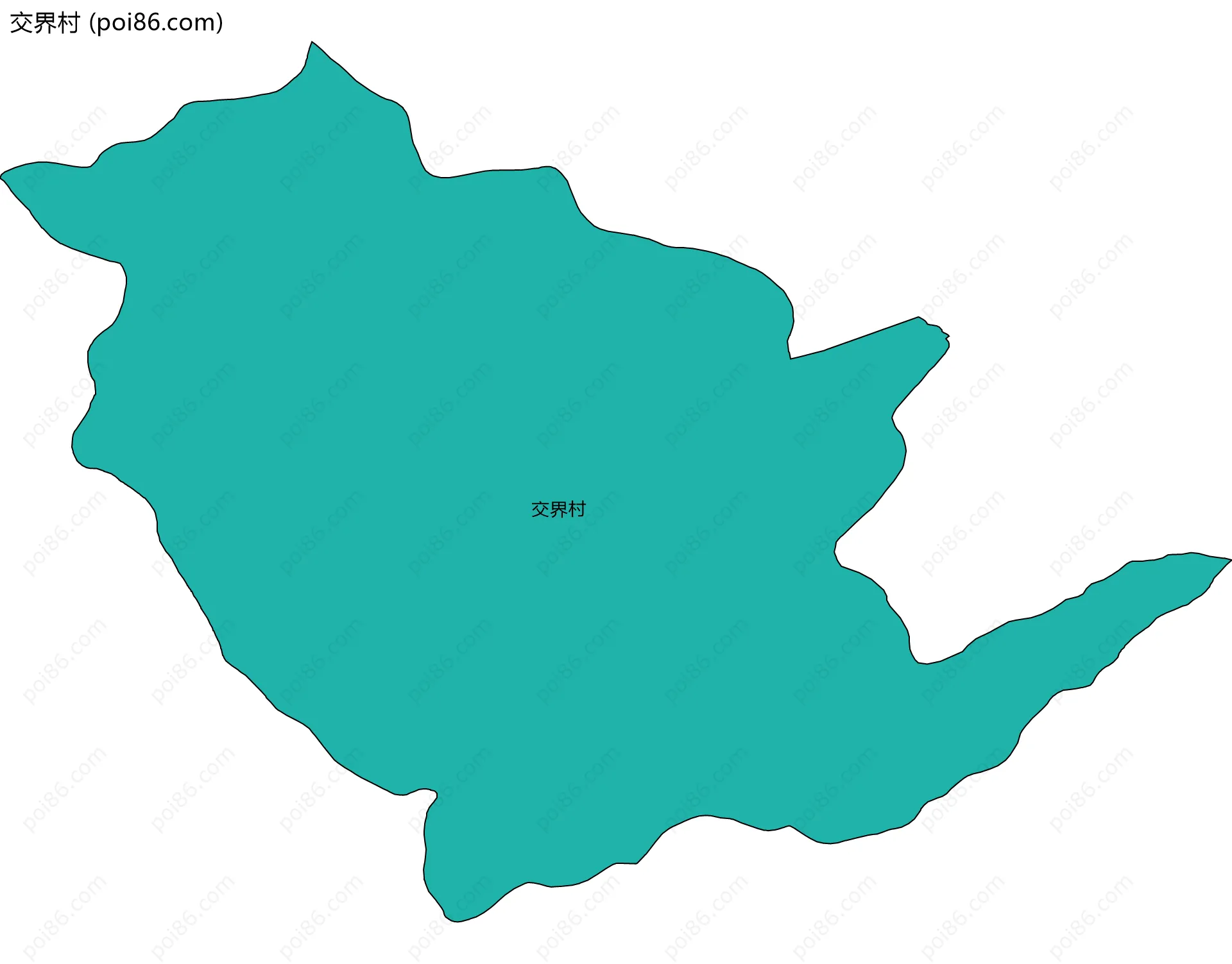 交界村边界地图