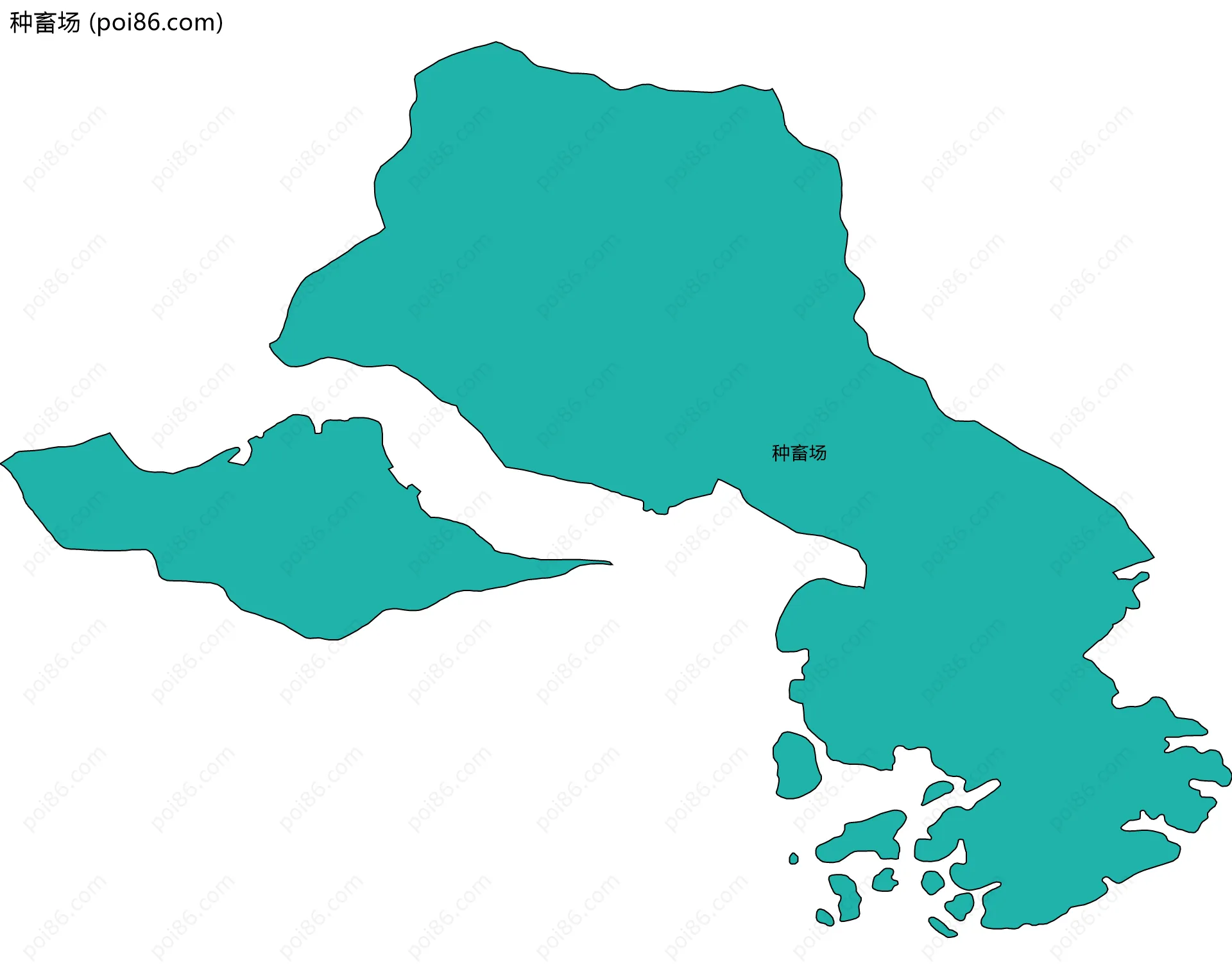 种畜场边界地图