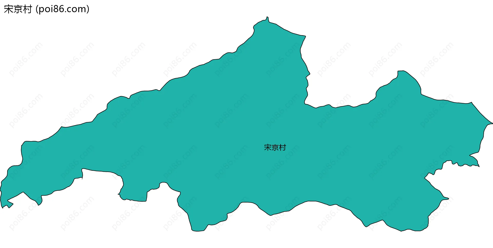 宋京村边界地图