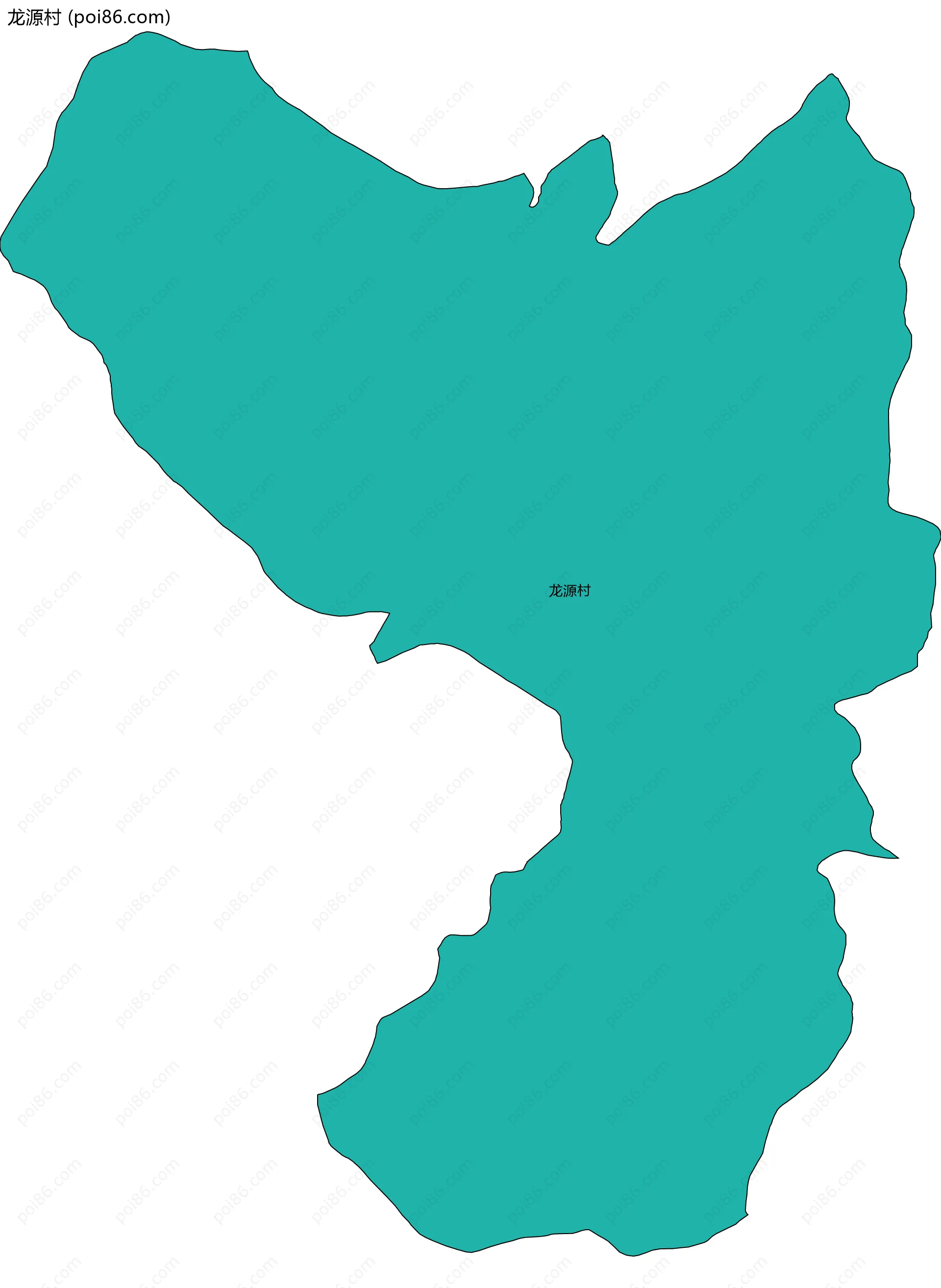 龙源村边界地图