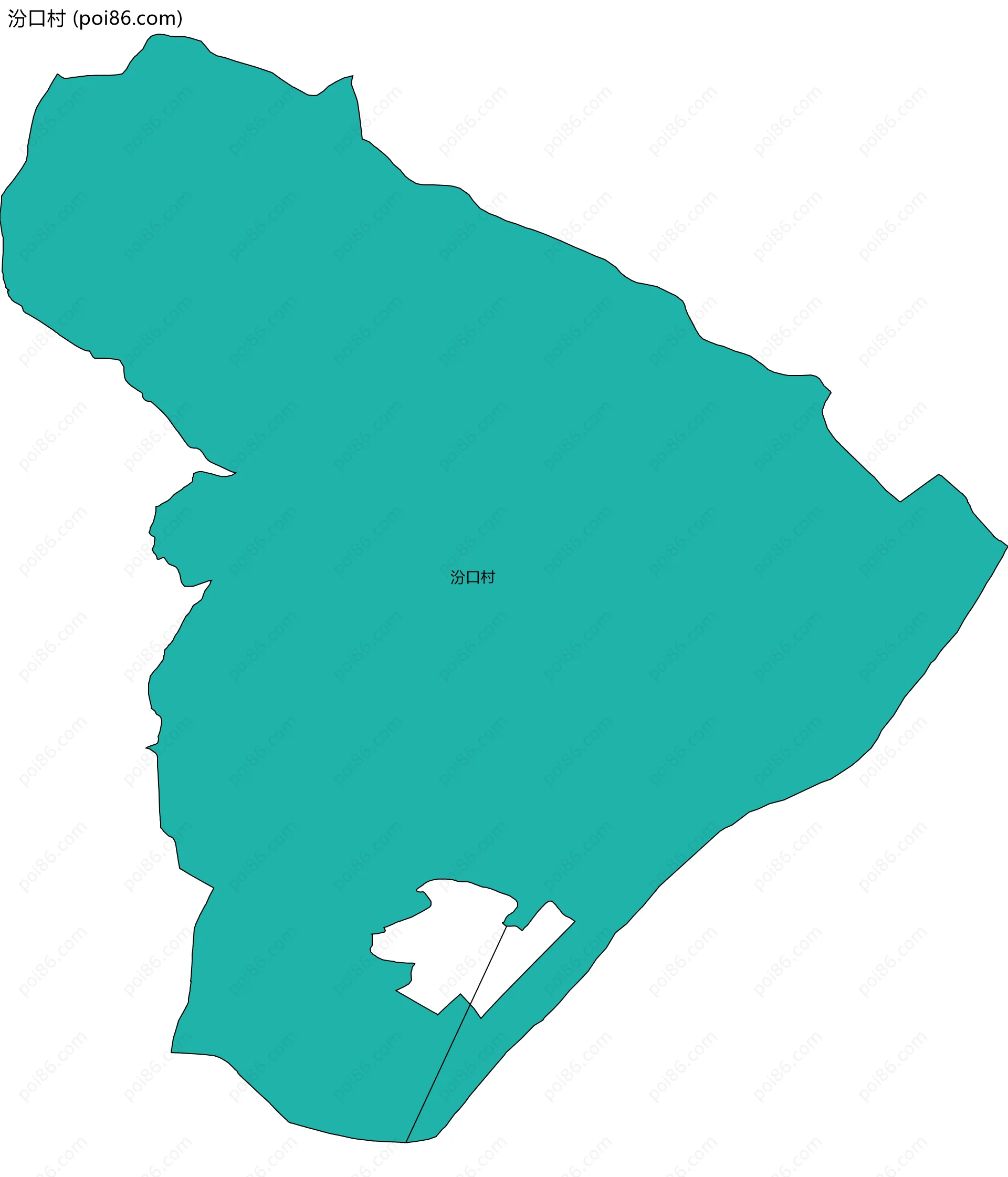 汾口村边界地图