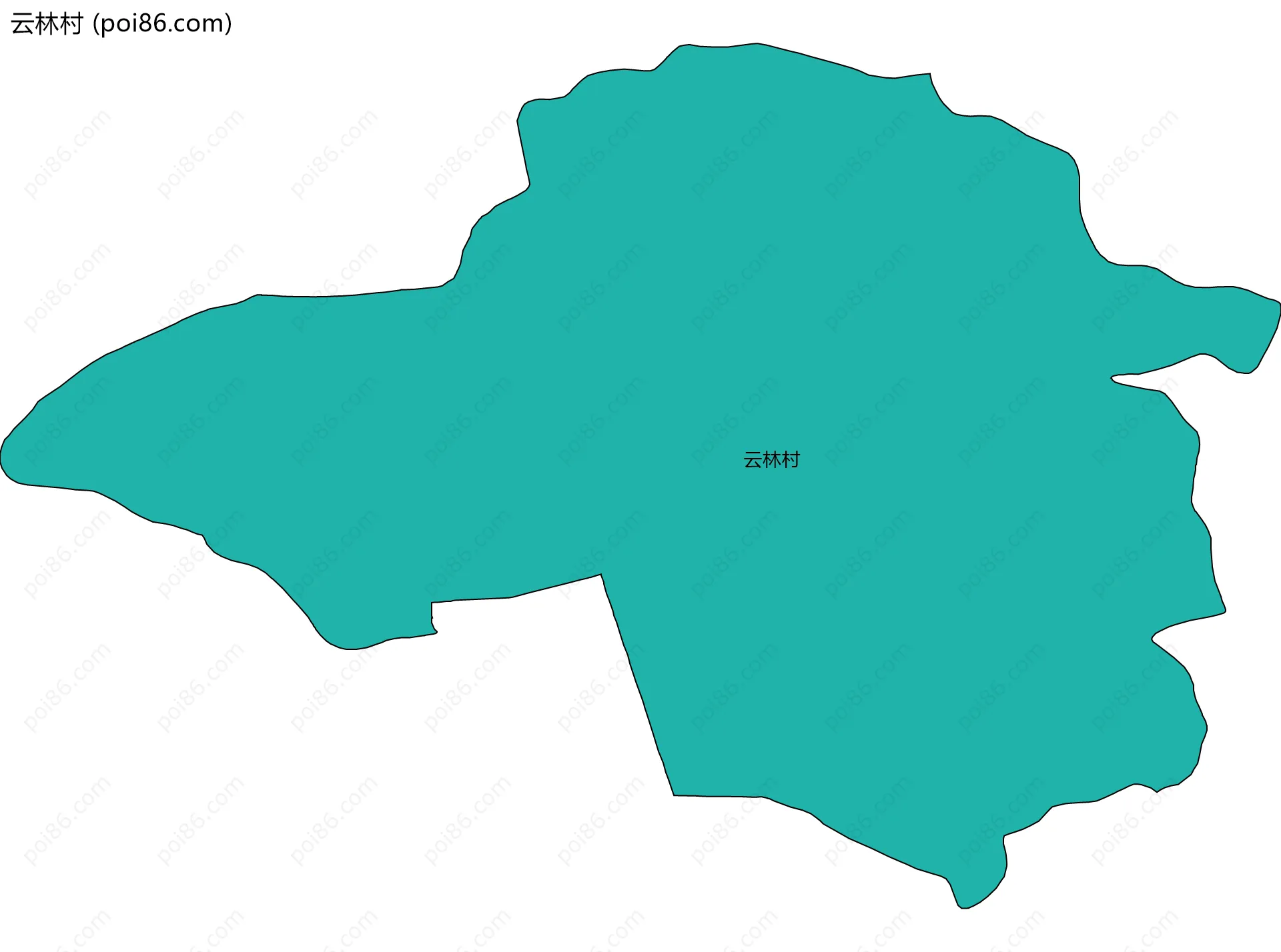 云林村边界地图