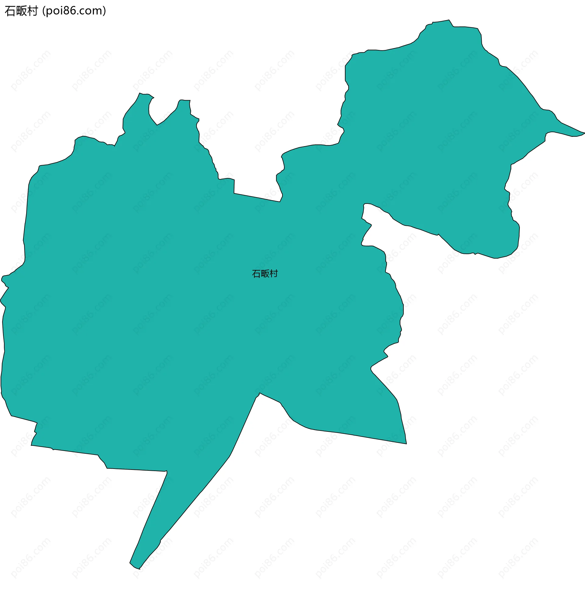 石畈村边界地图