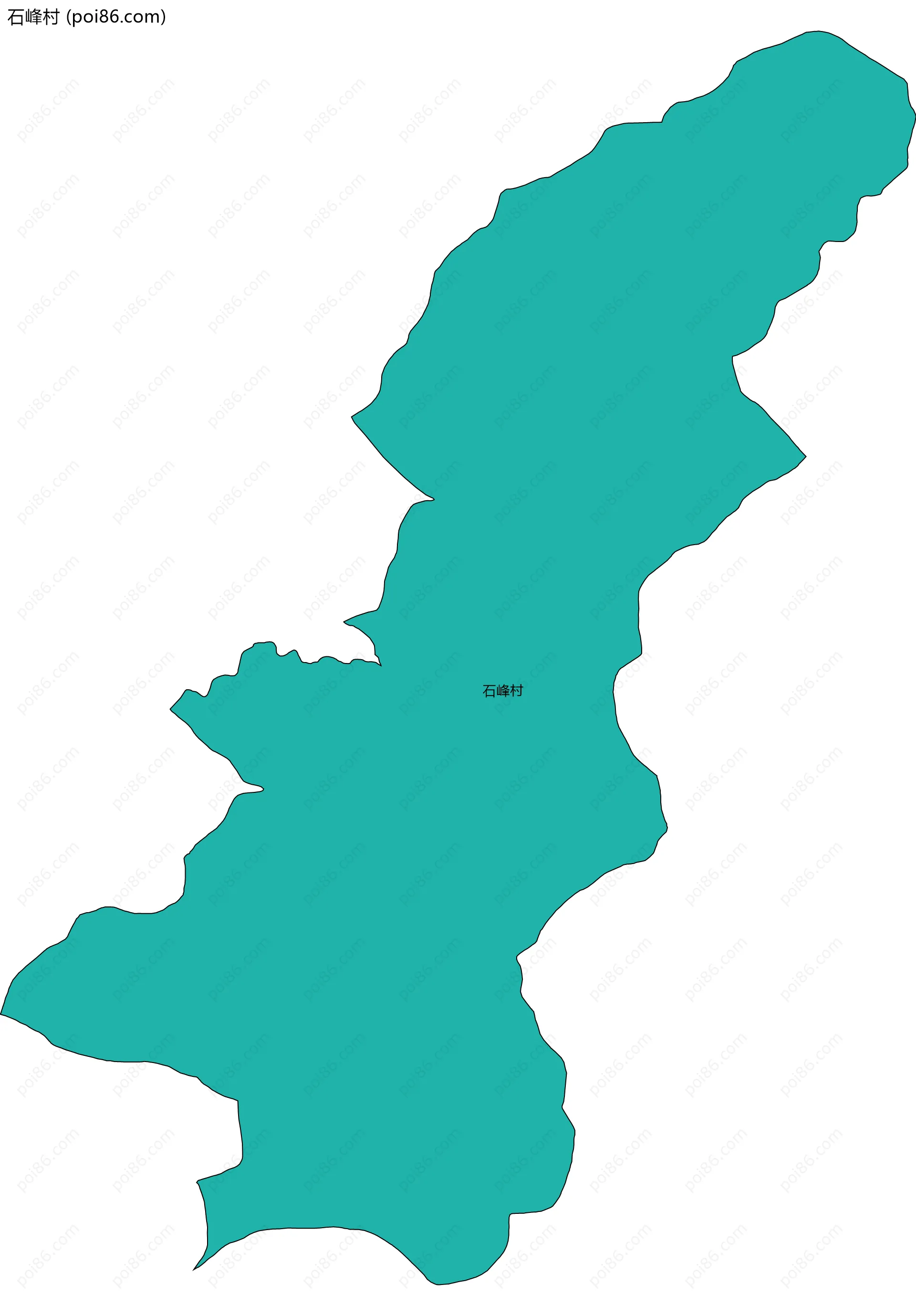 石峰村边界地图