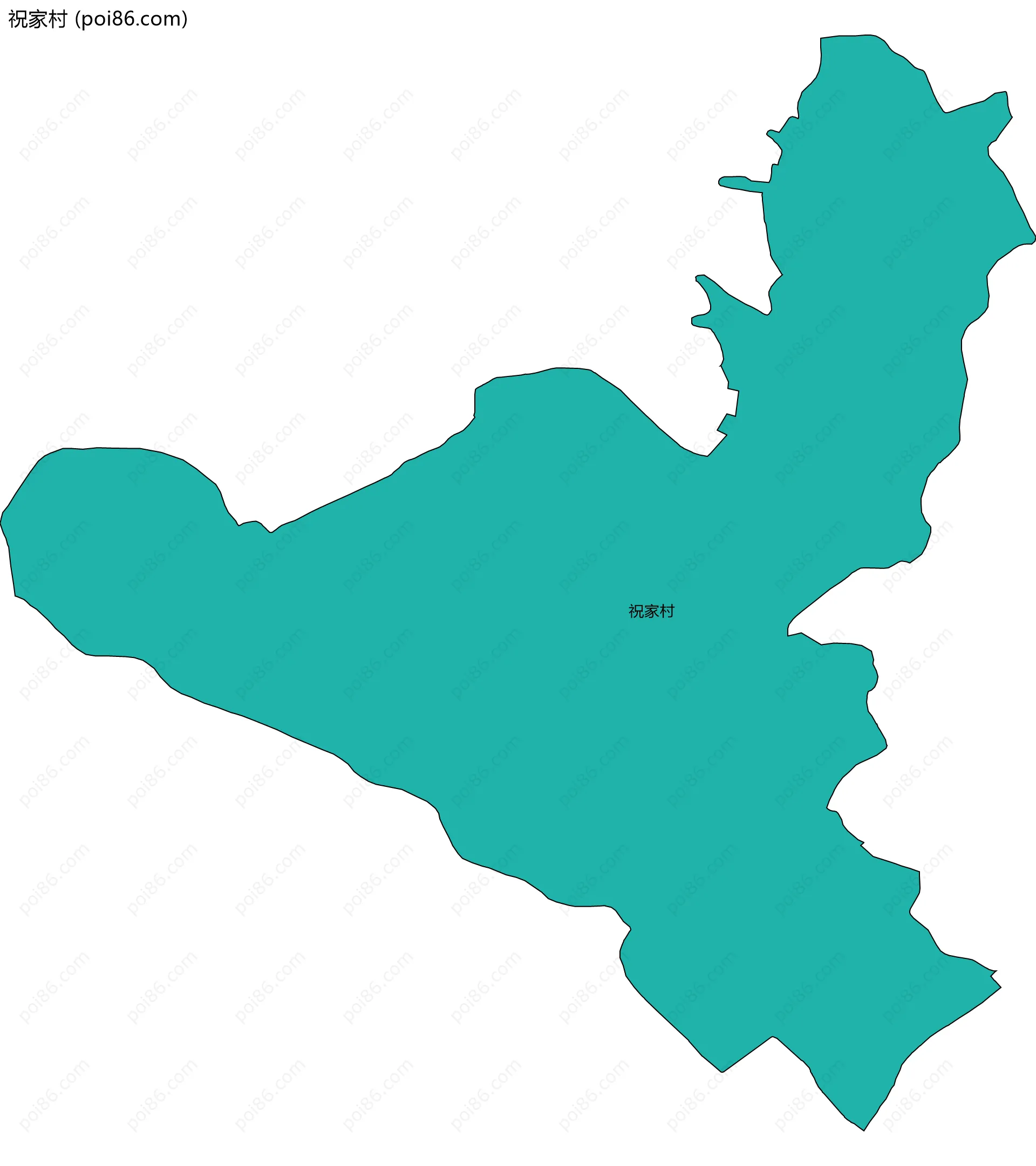 祝家村边界地图