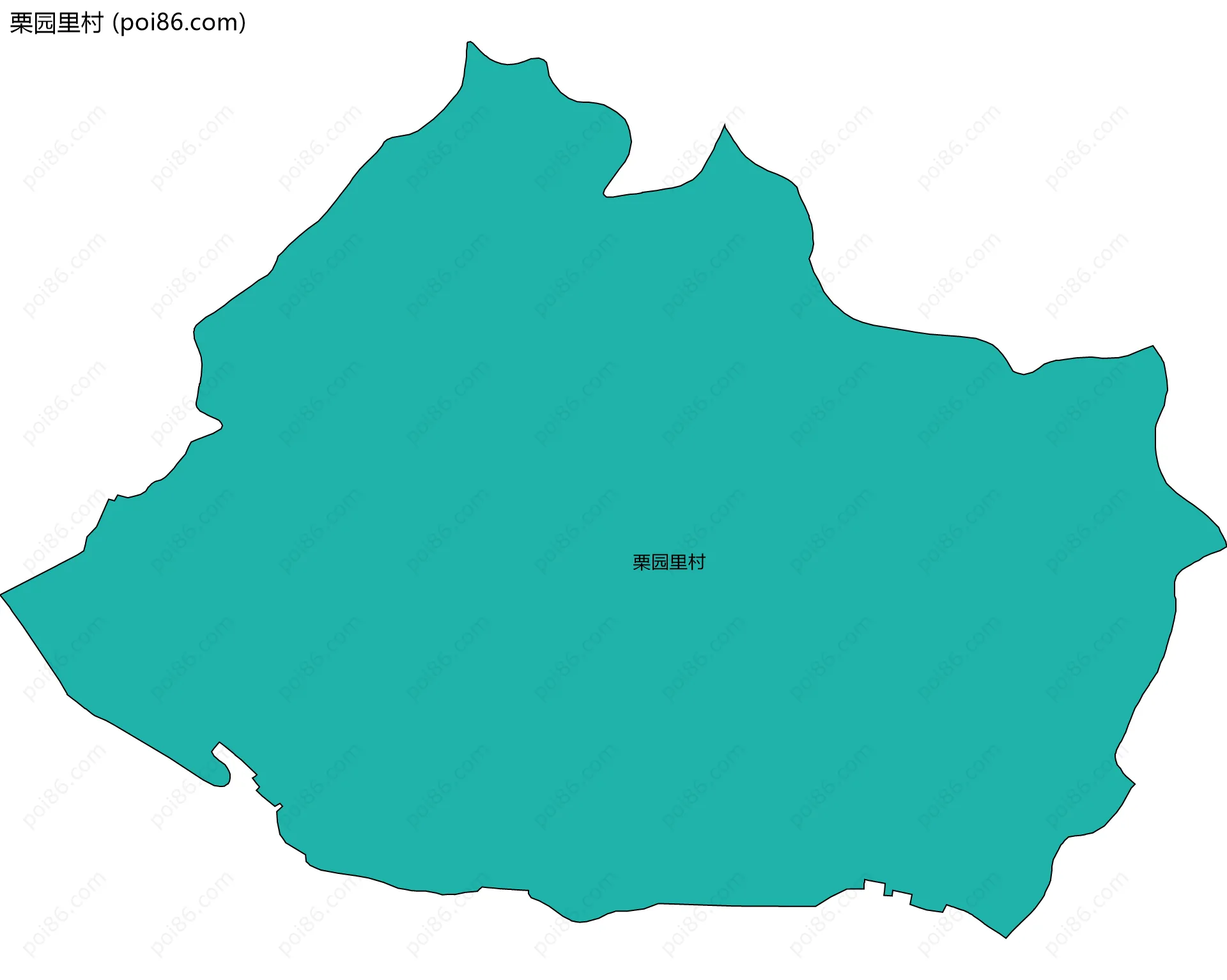 栗园里村边界地图