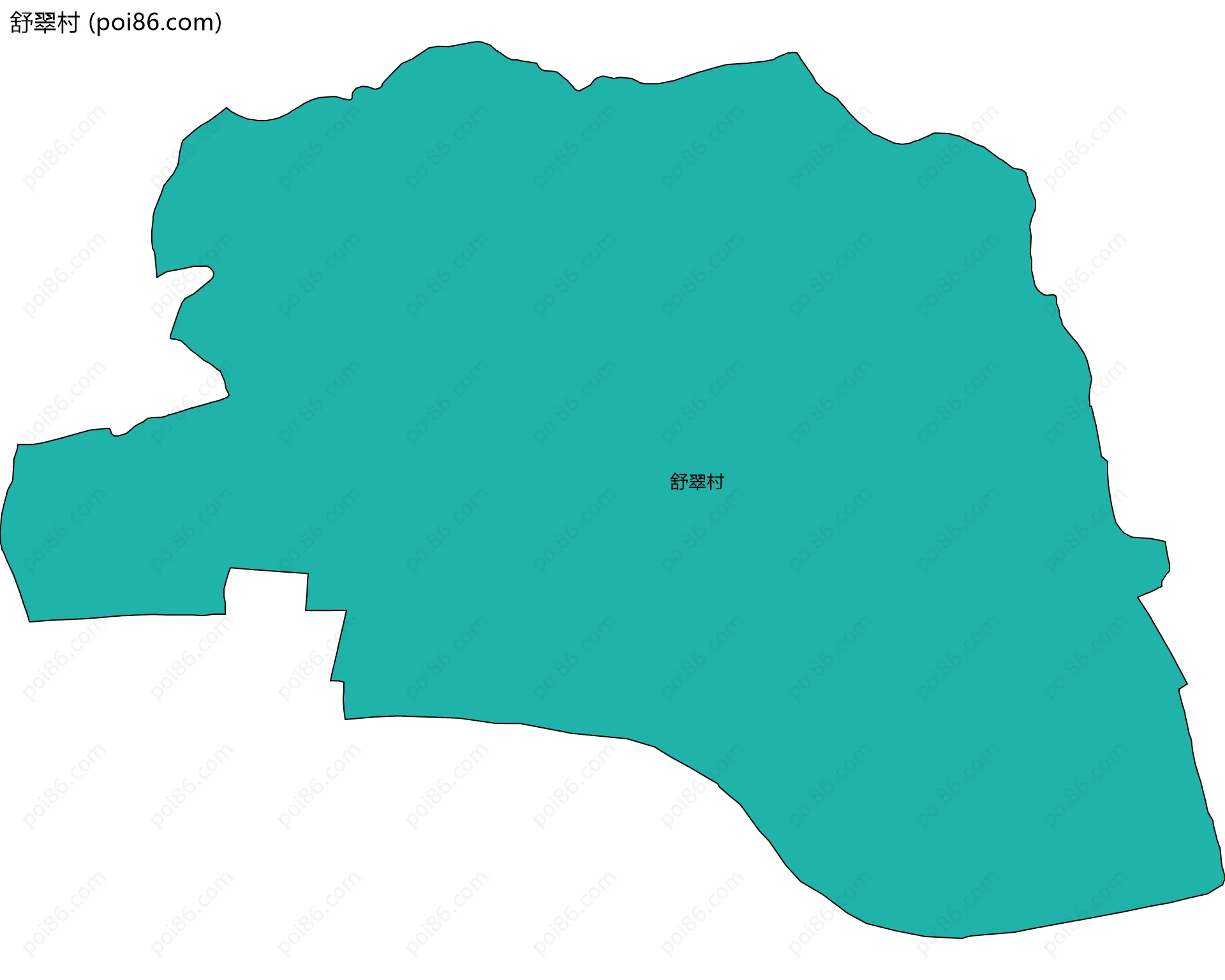 舒翠村边界地图