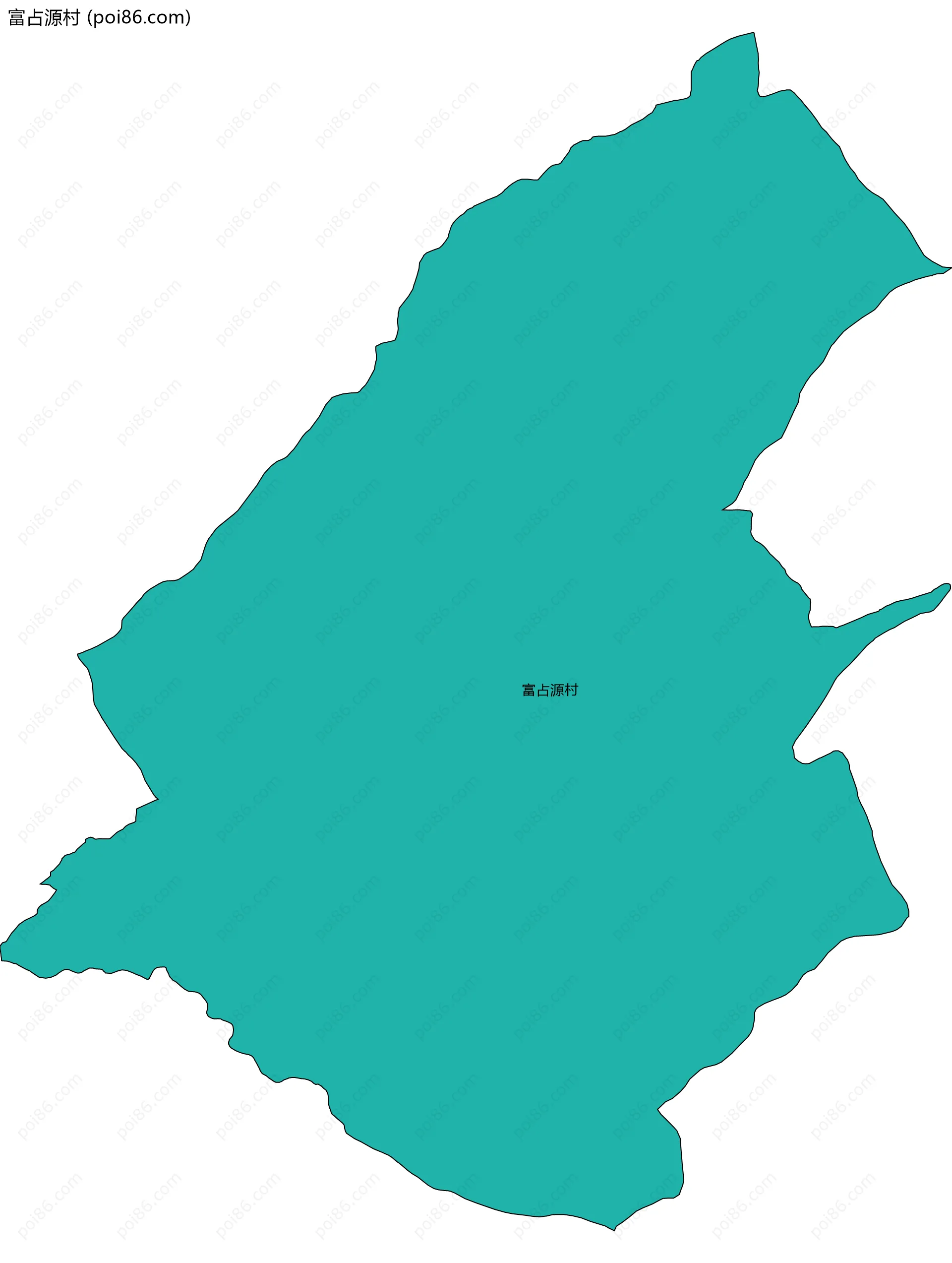 富占源村边界地图