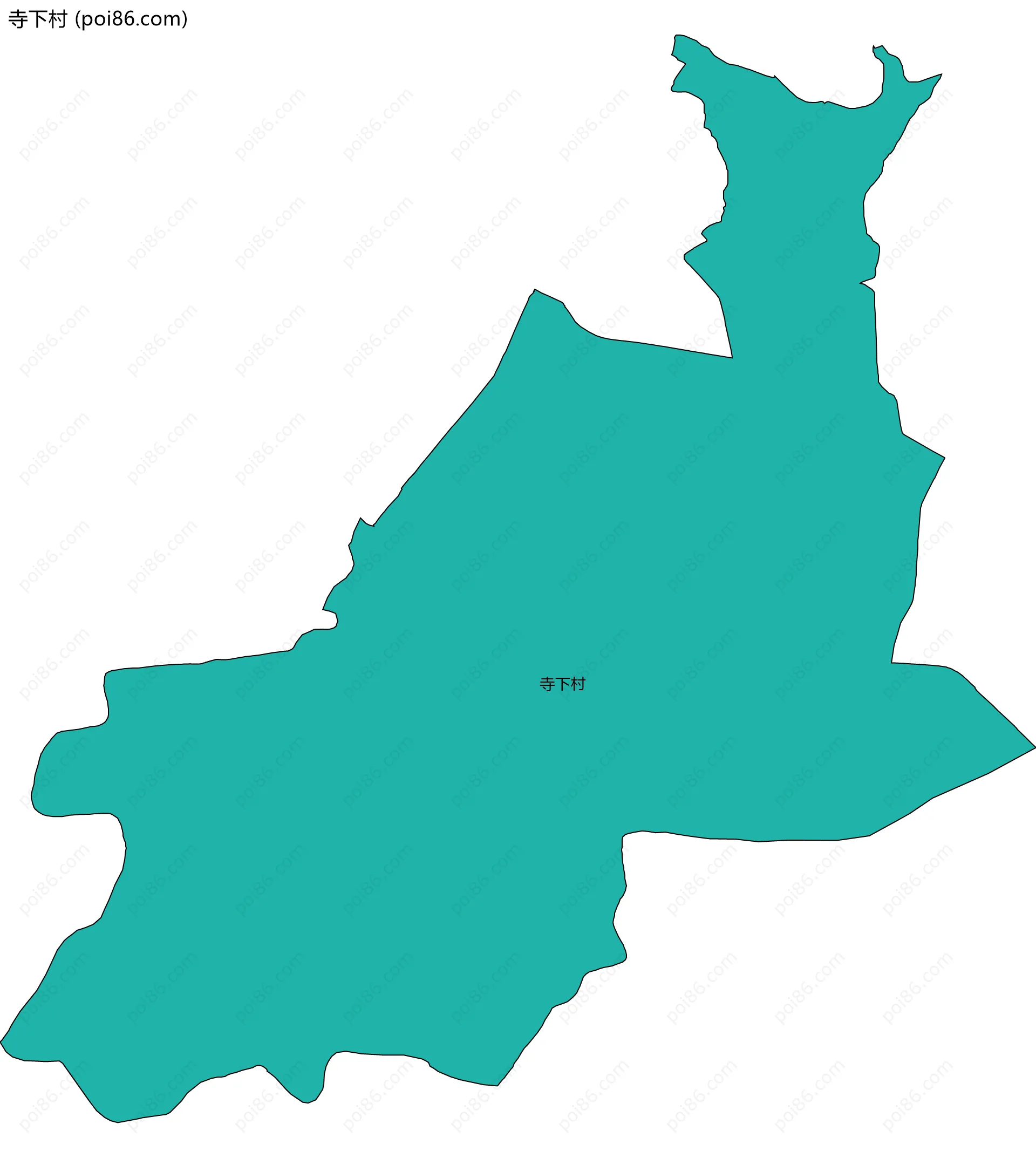 寺下村边界地图