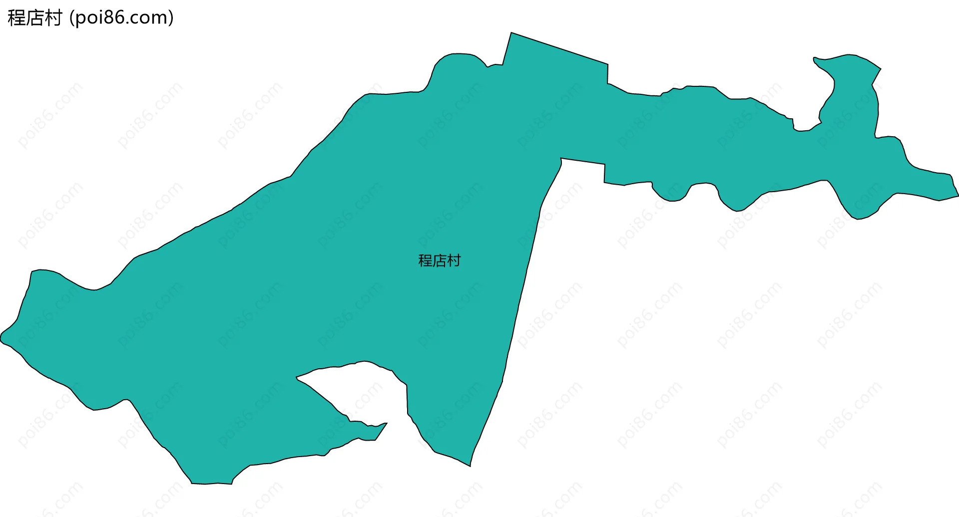 程店村边界地图