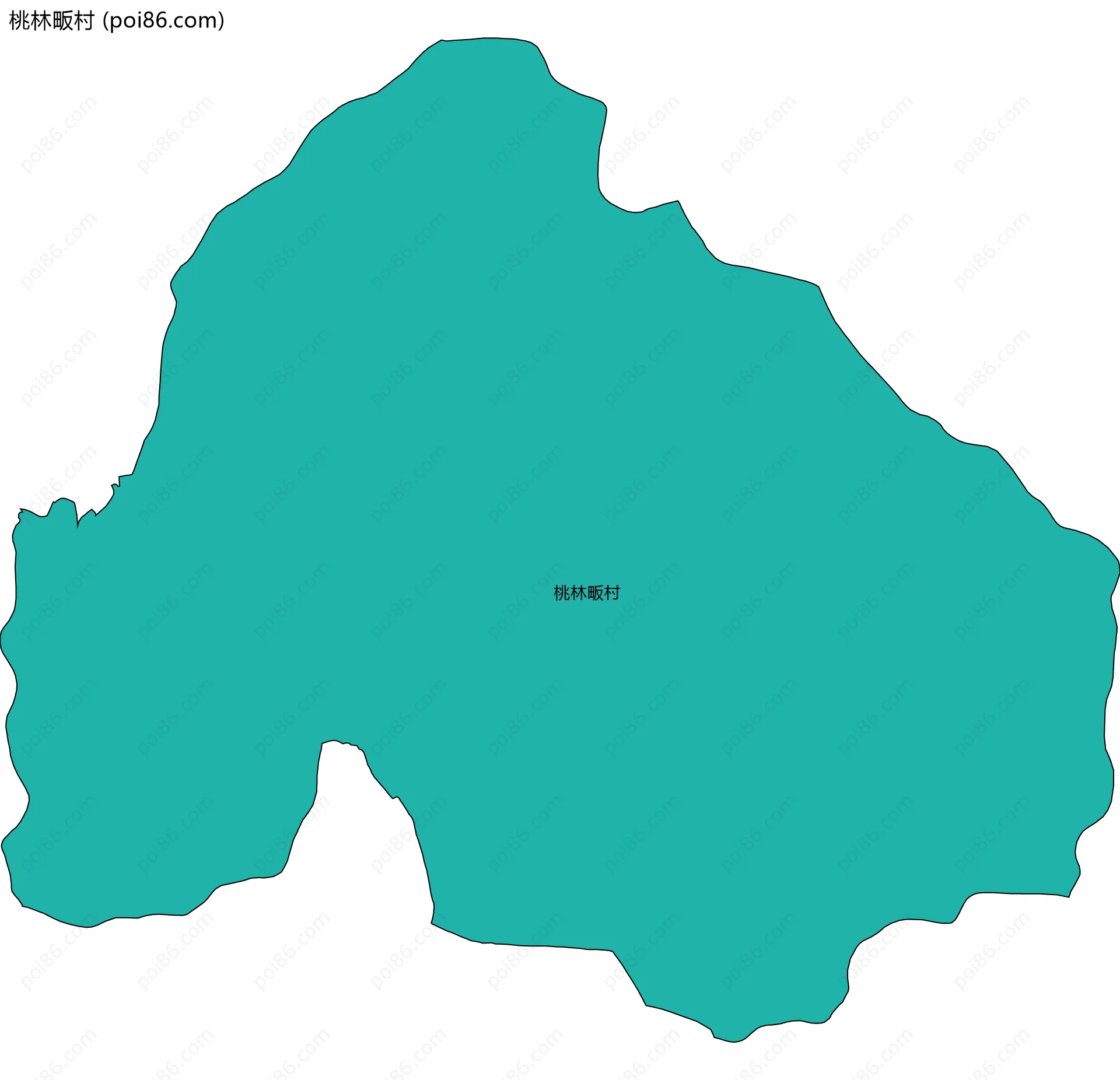 桃林畈村边界地图