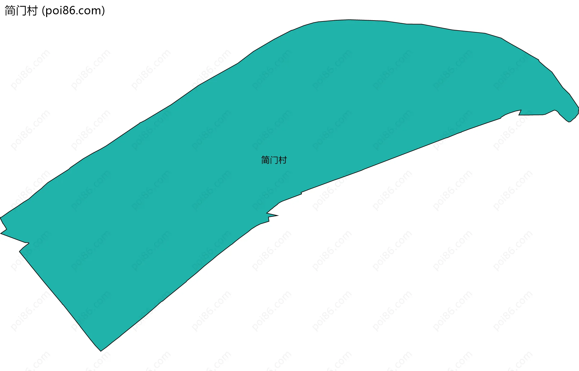 简门村边界地图