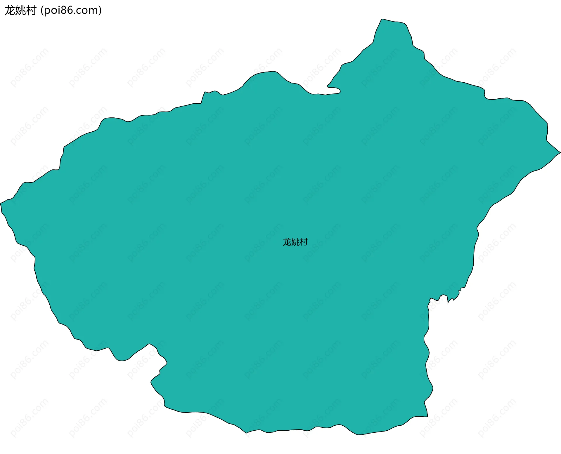 龙姚村边界地图