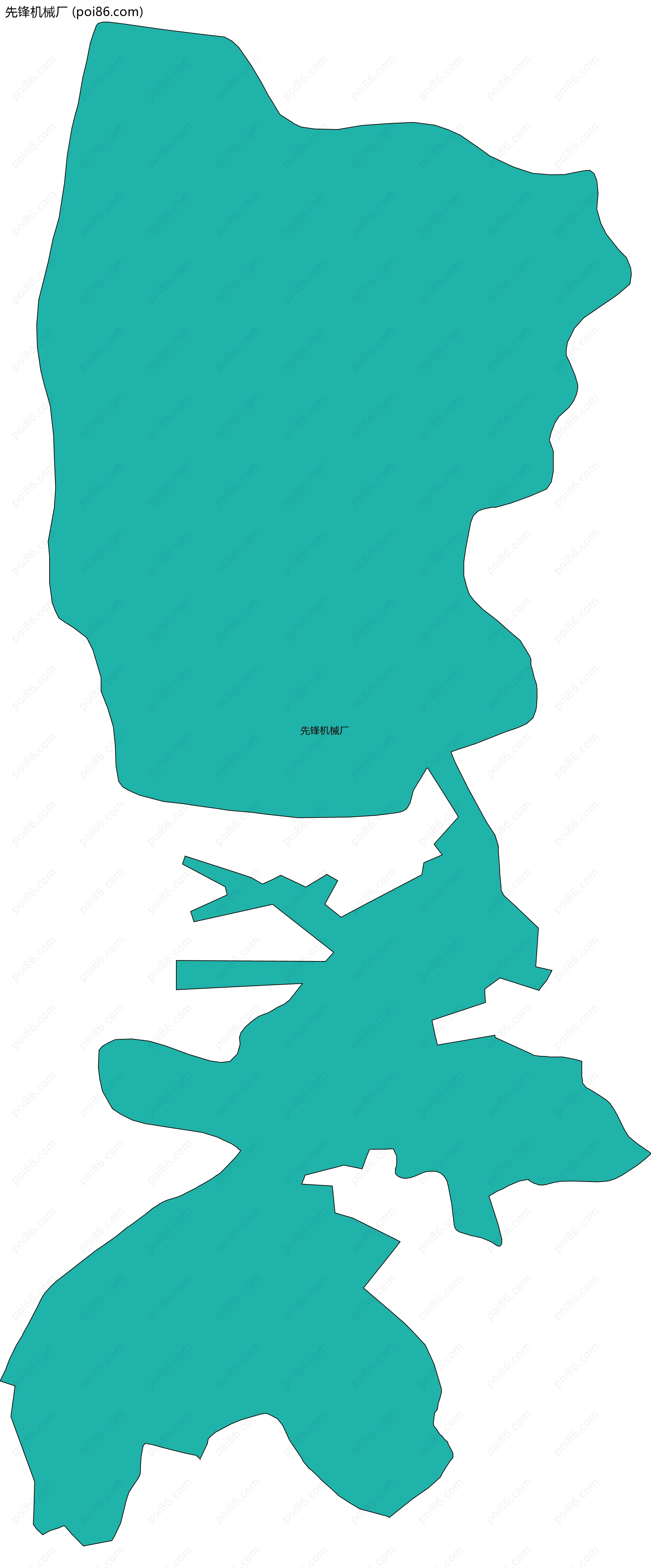 先锋机械厂边界地图