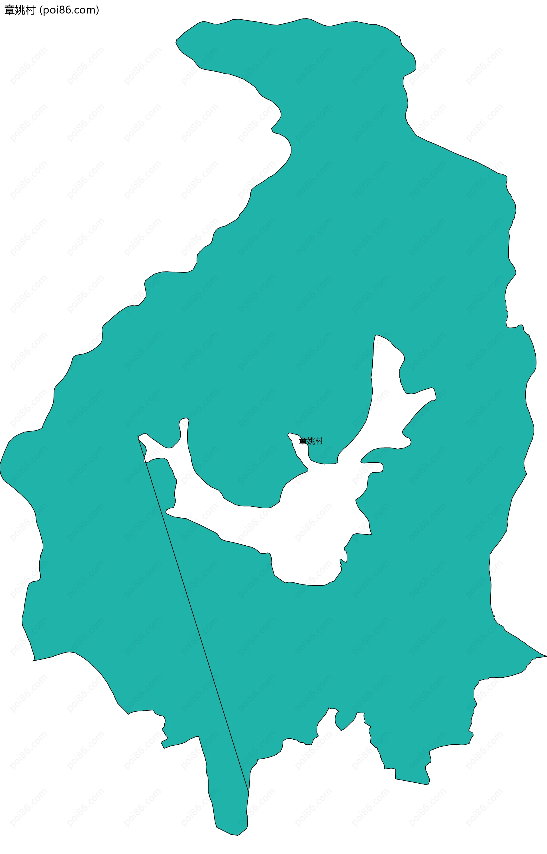 章姚村边界地图