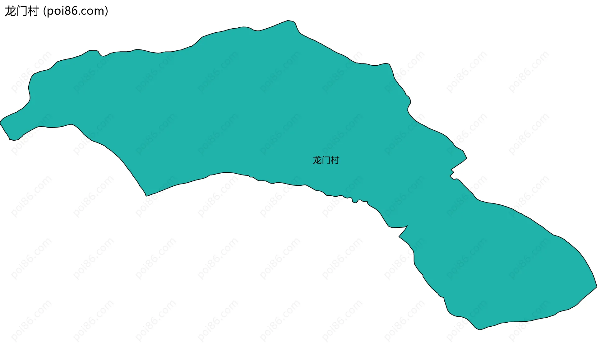 龙门村边界地图