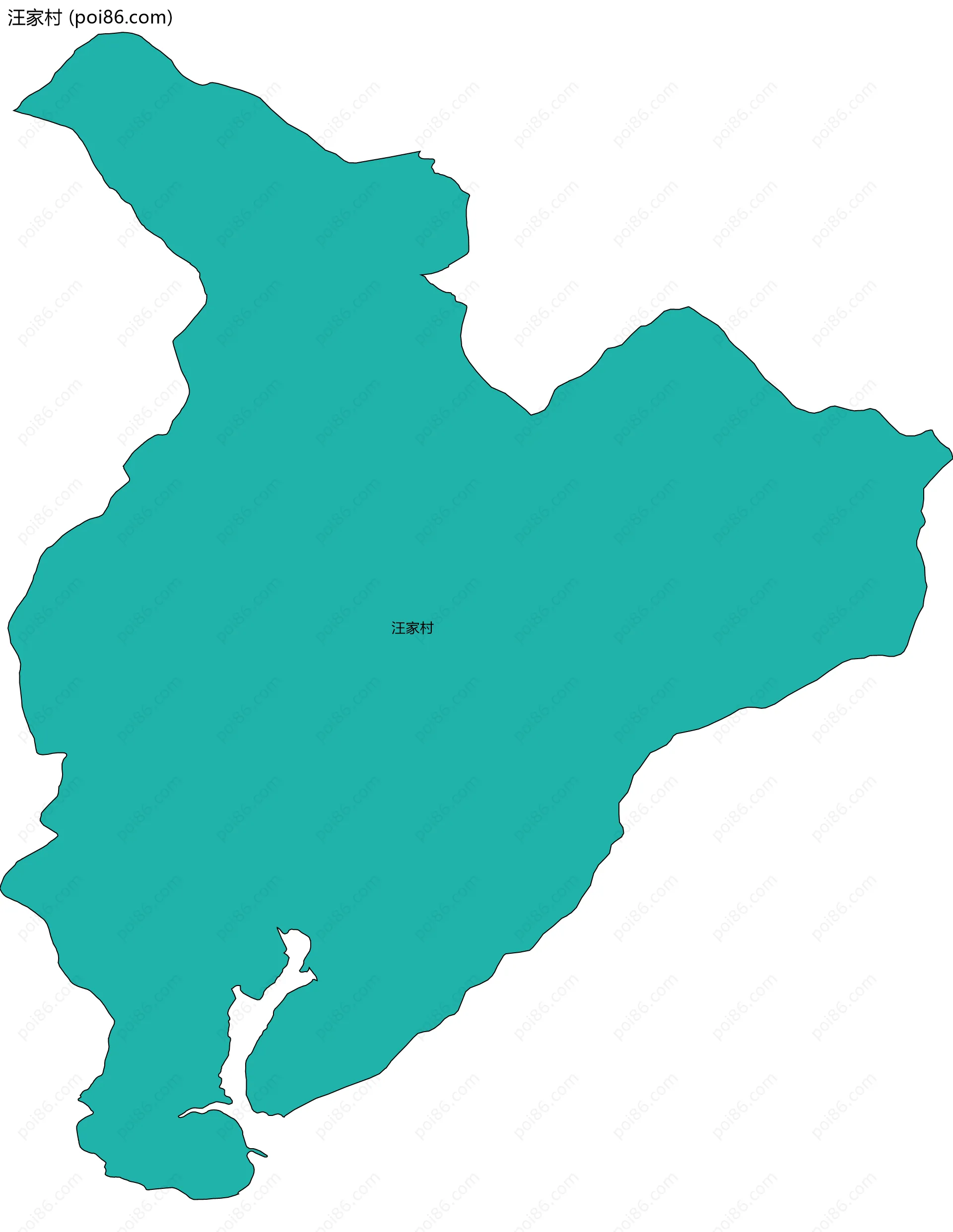 汪家村边界地图