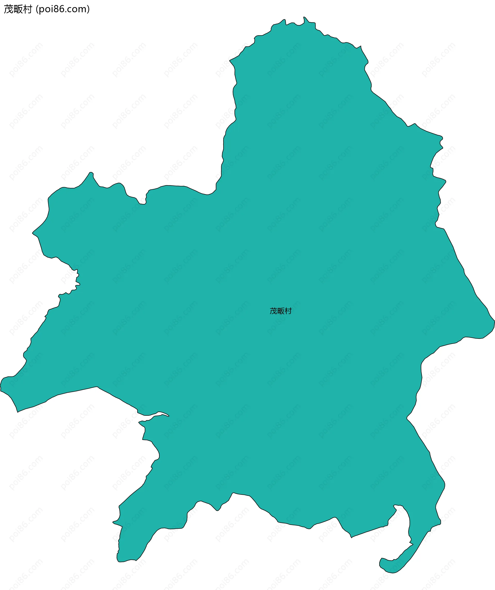 茂畈村边界地图