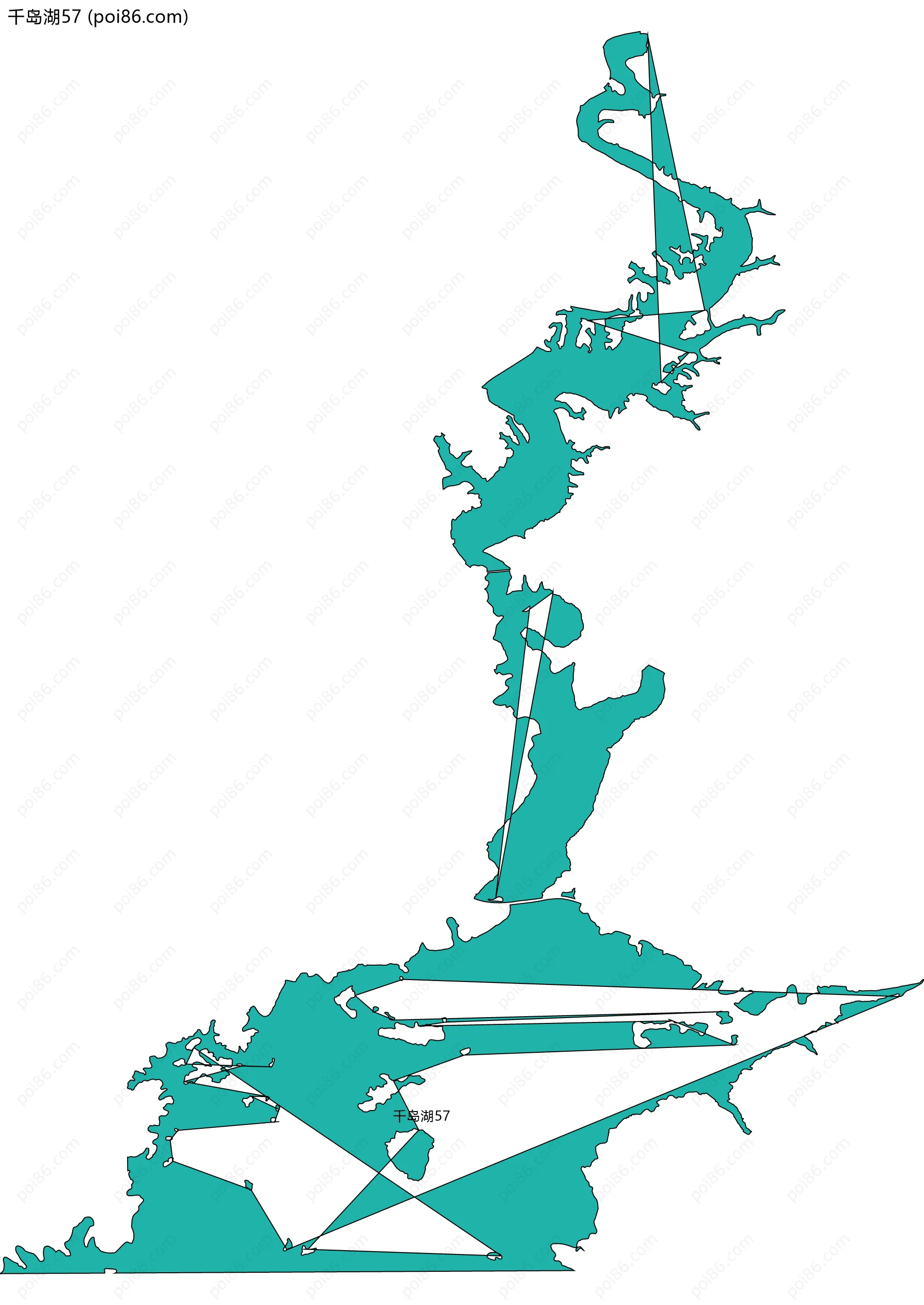千岛湖57边界地图