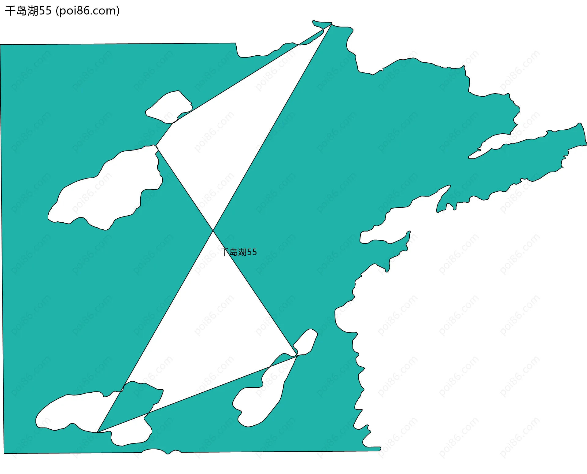 千岛湖55边界地图
