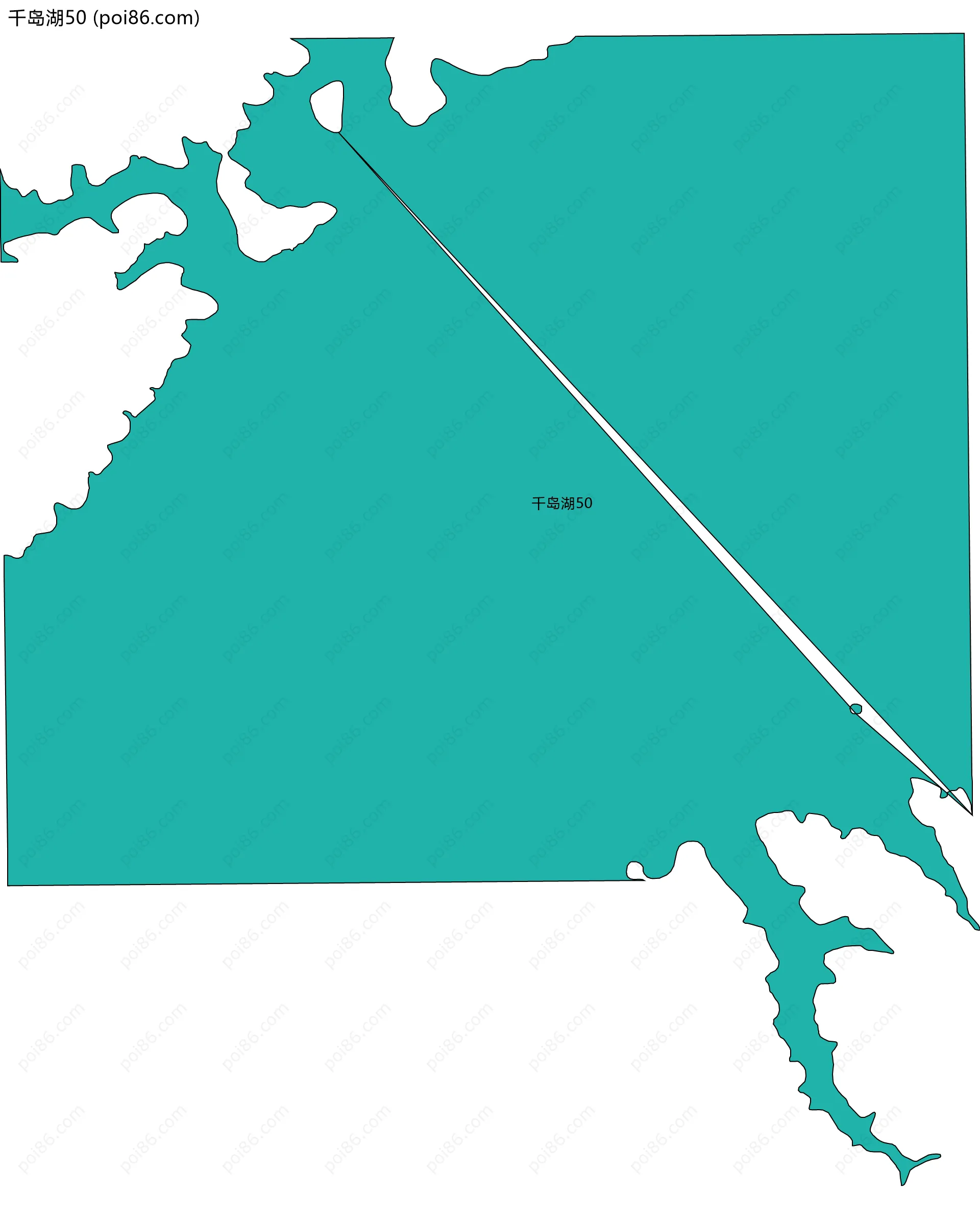 千岛湖50边界地图