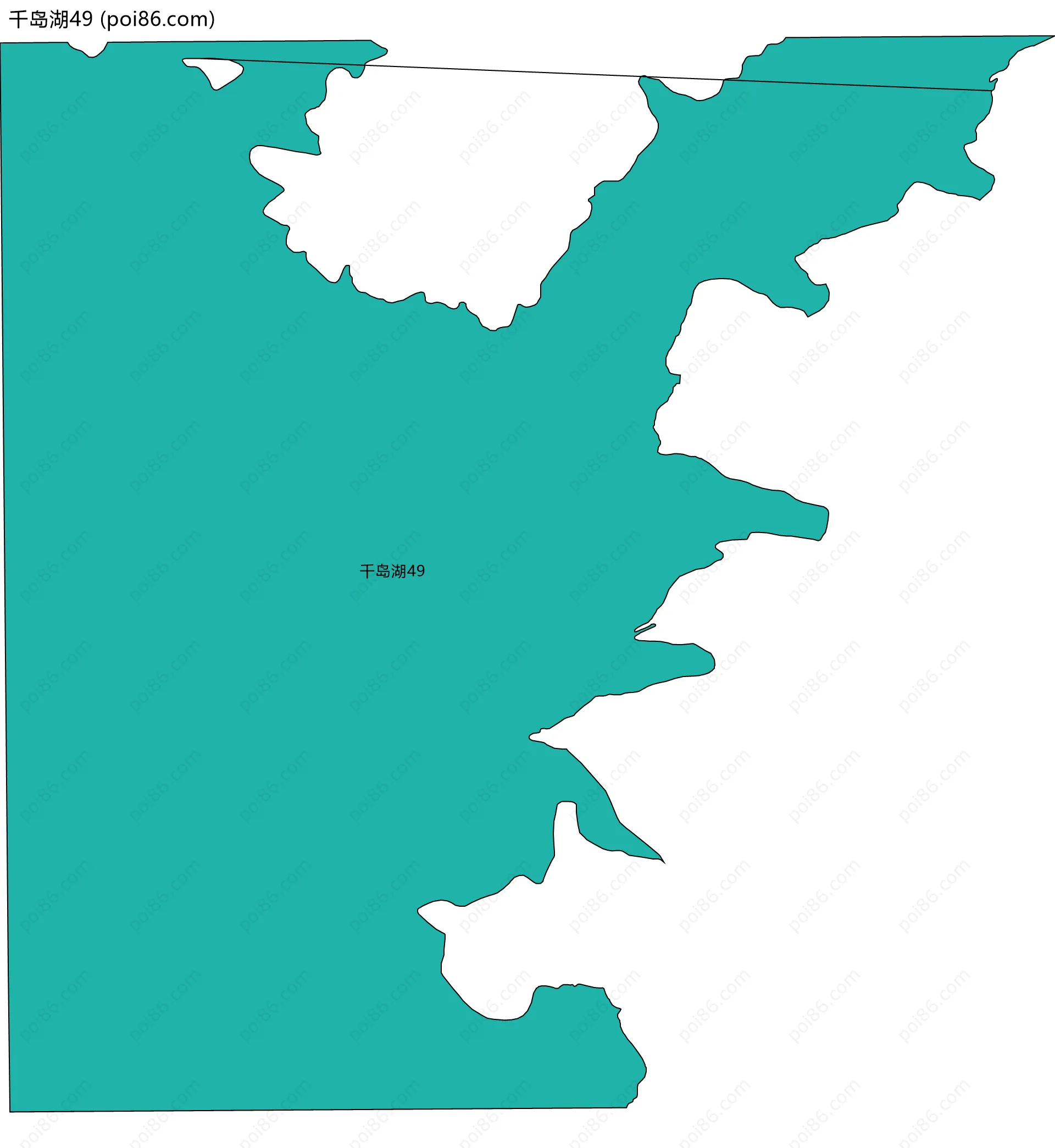 千岛湖49边界地图