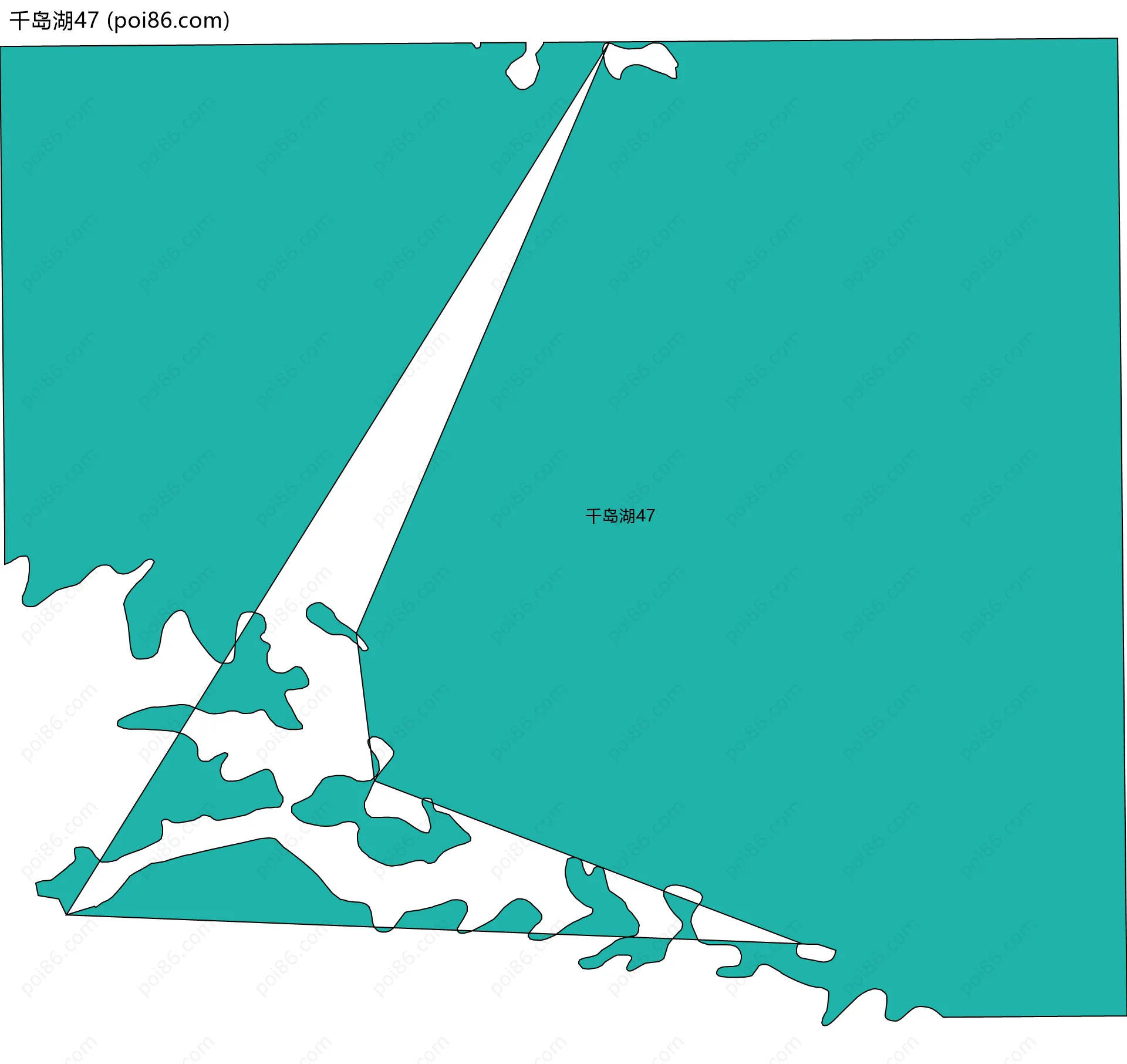 千岛湖47边界地图