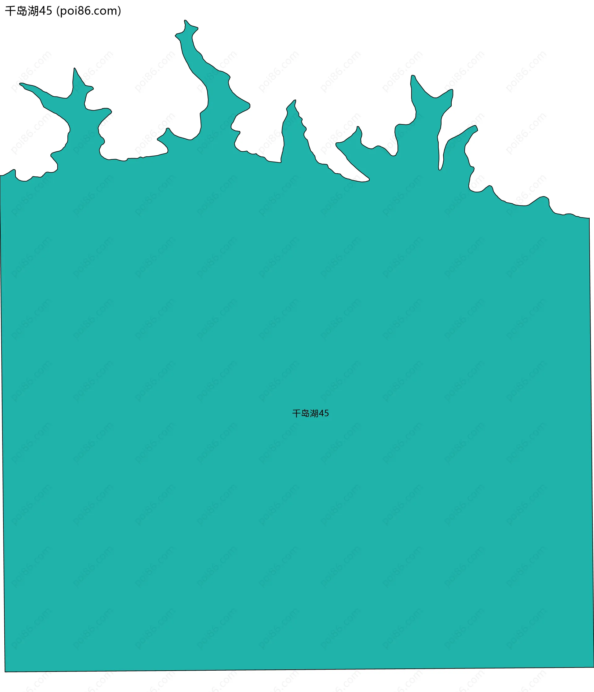 千岛湖45边界地图