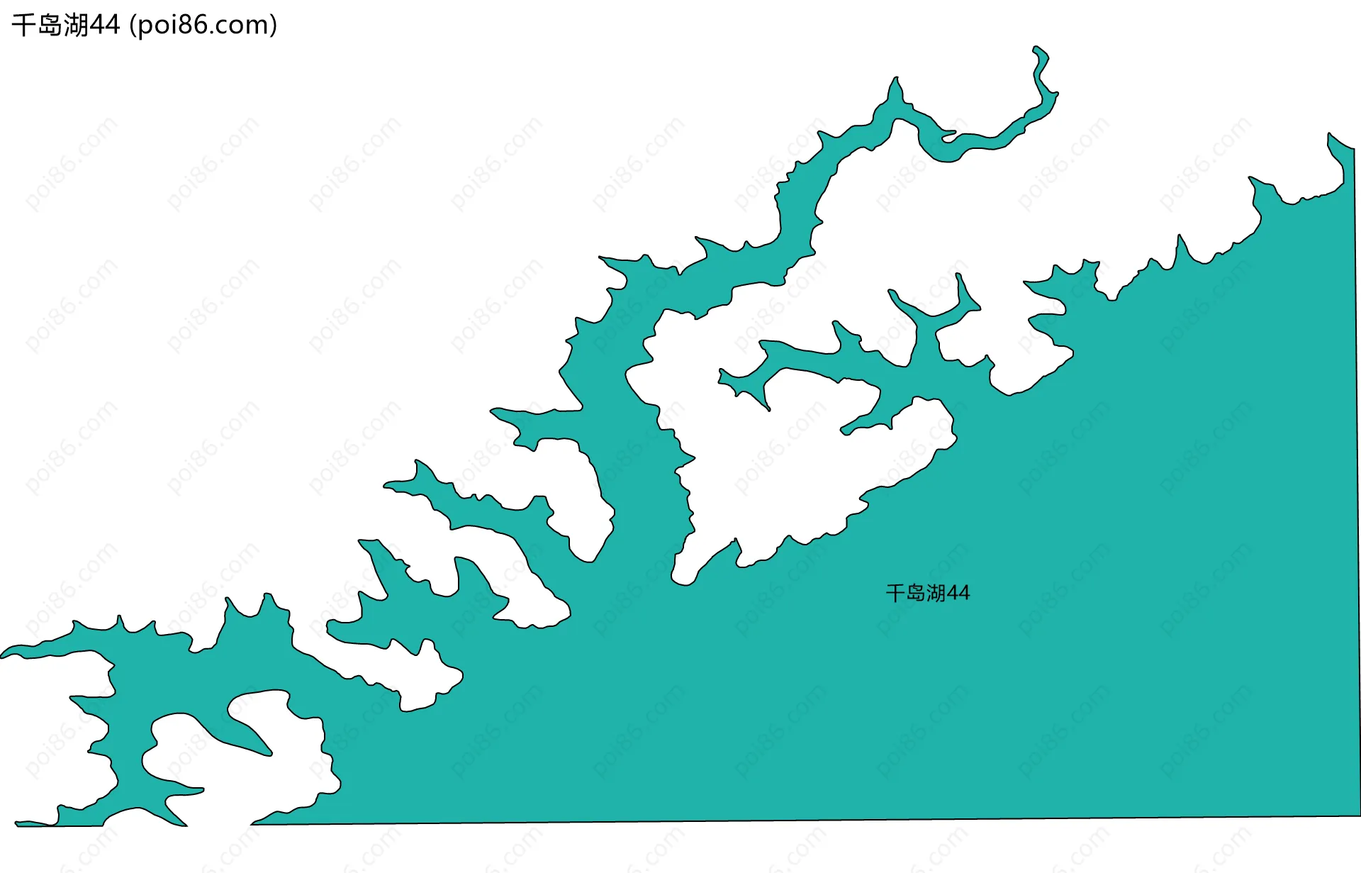 千岛湖44边界地图
