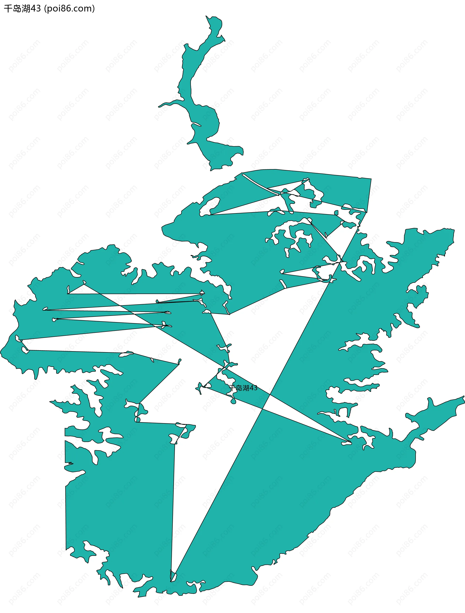 千岛湖43边界地图