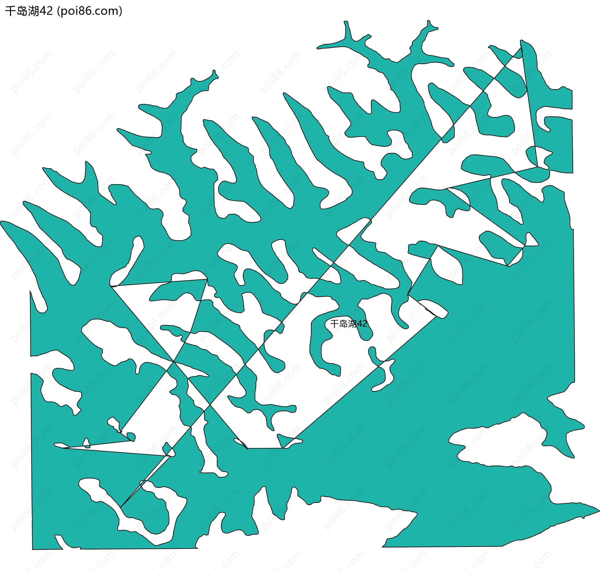 千岛湖42边界地图