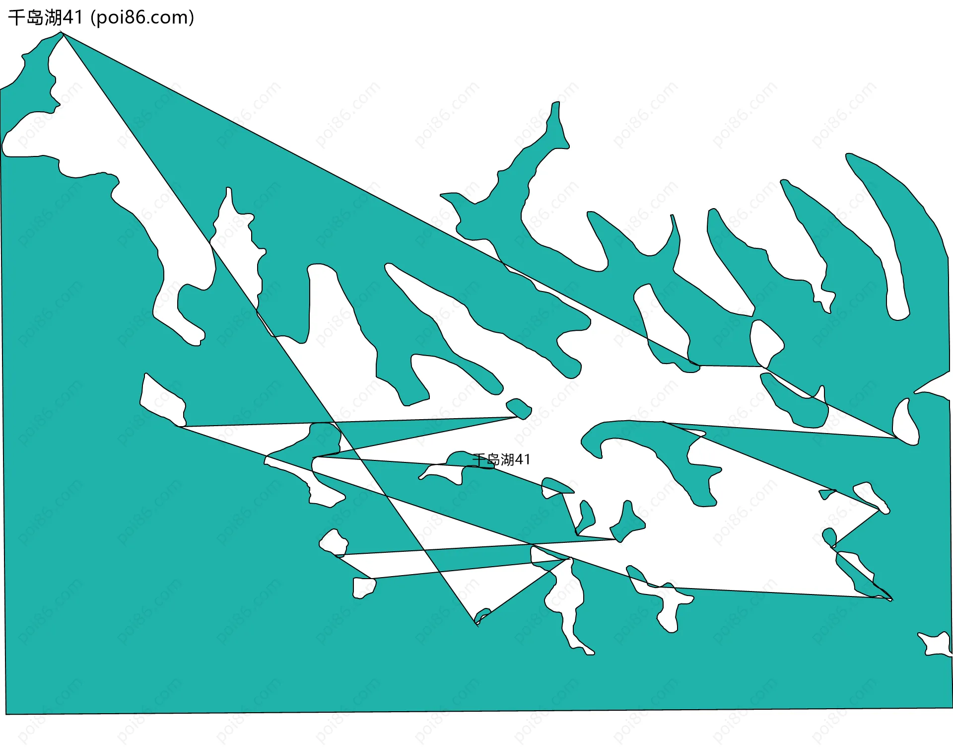 千岛湖41边界地图