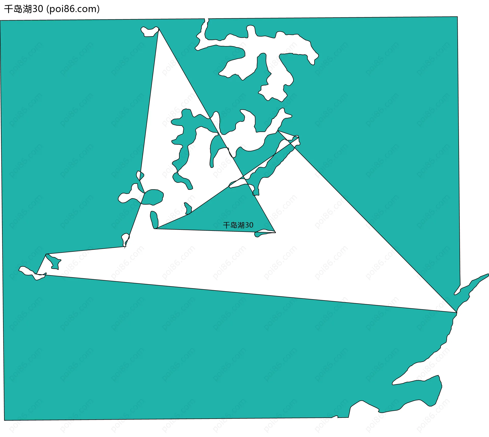 千岛湖30边界地图