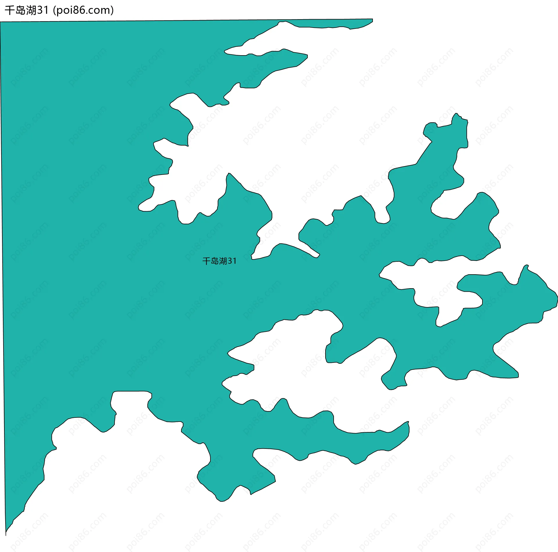 千岛湖31边界地图