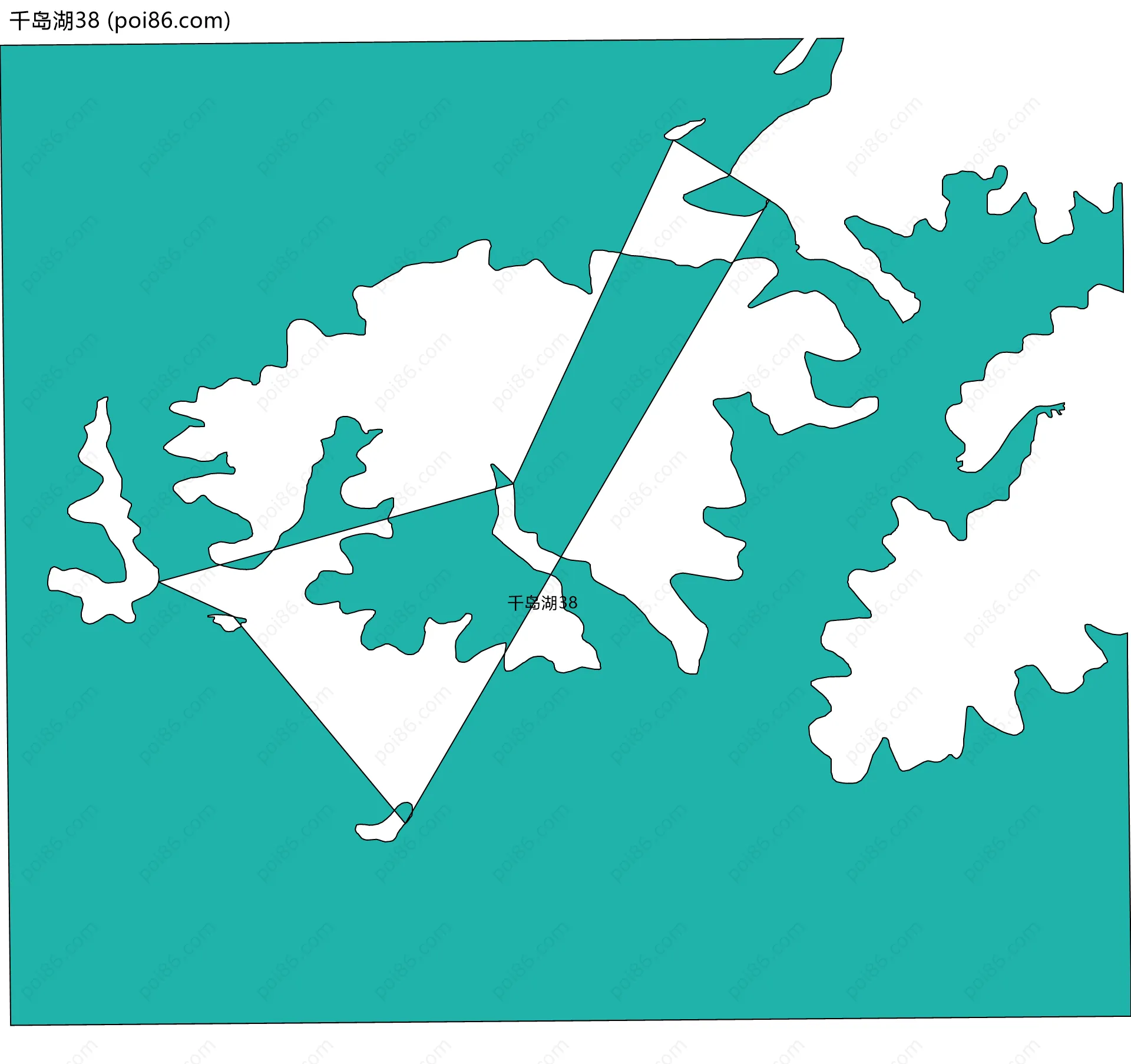 千岛湖38边界地图