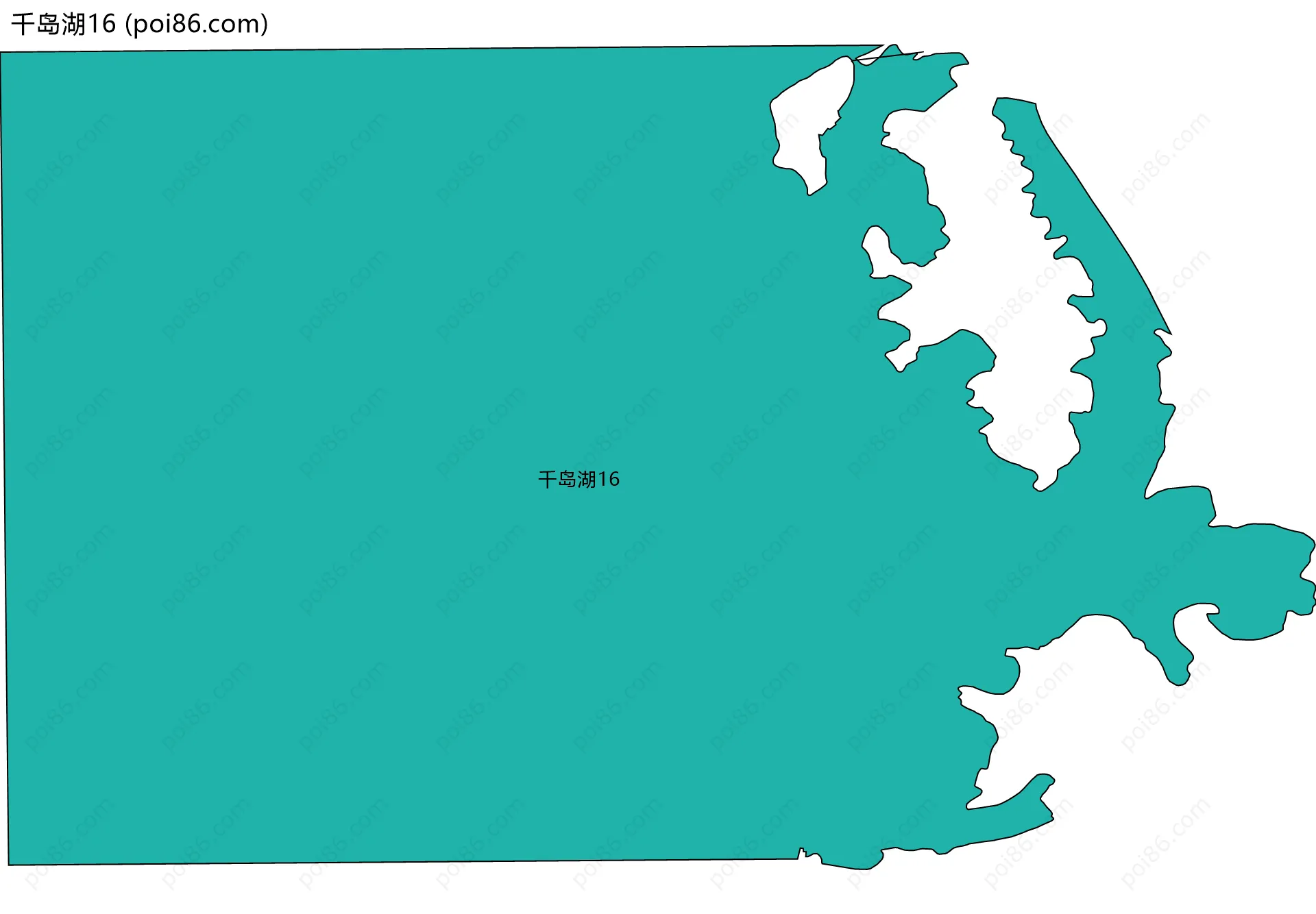 千岛湖16边界地图