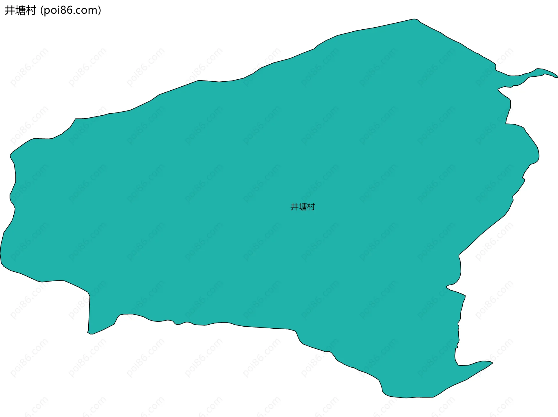 井塘村边界地图