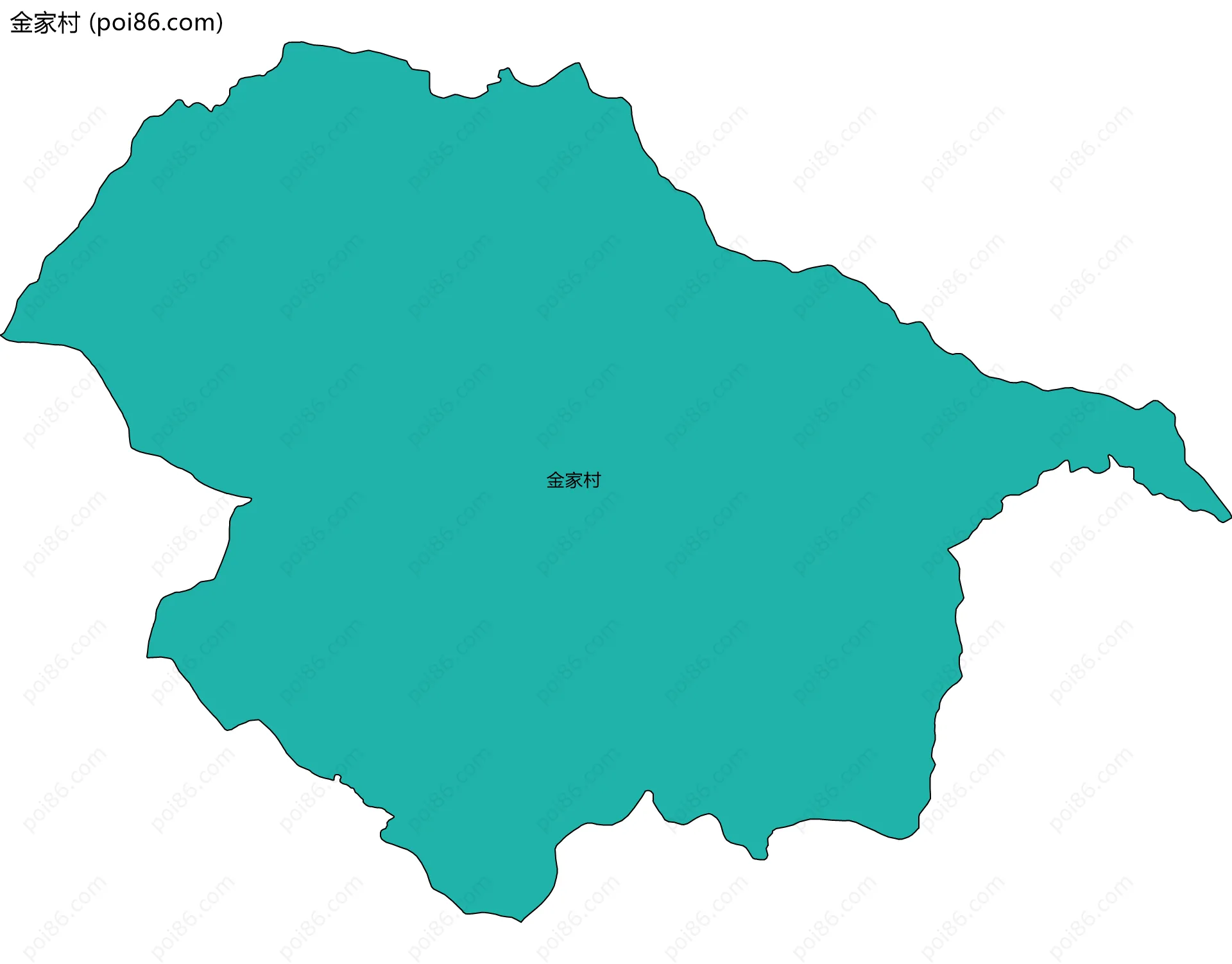 金家村边界地图