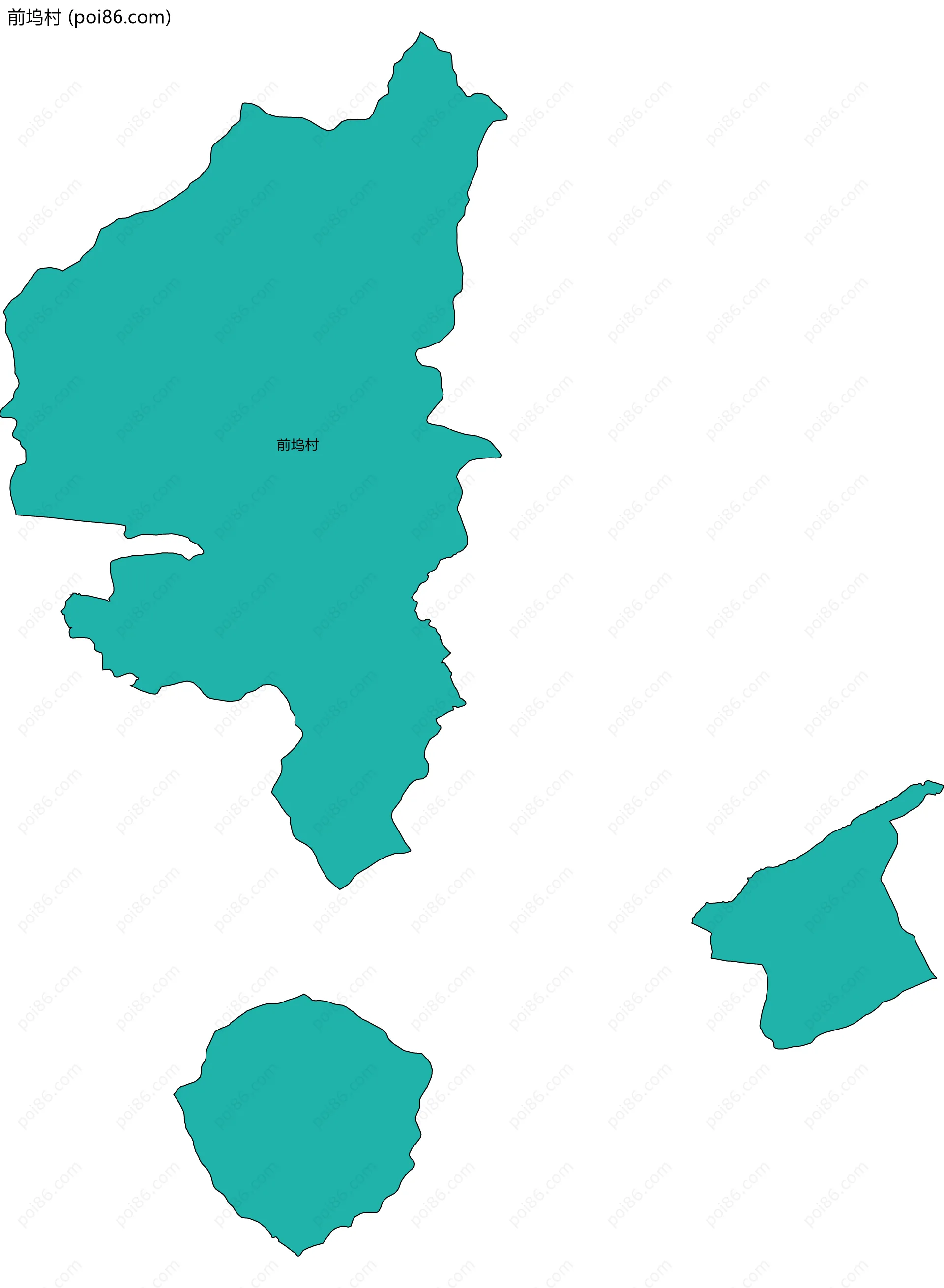 前坞村边界地图