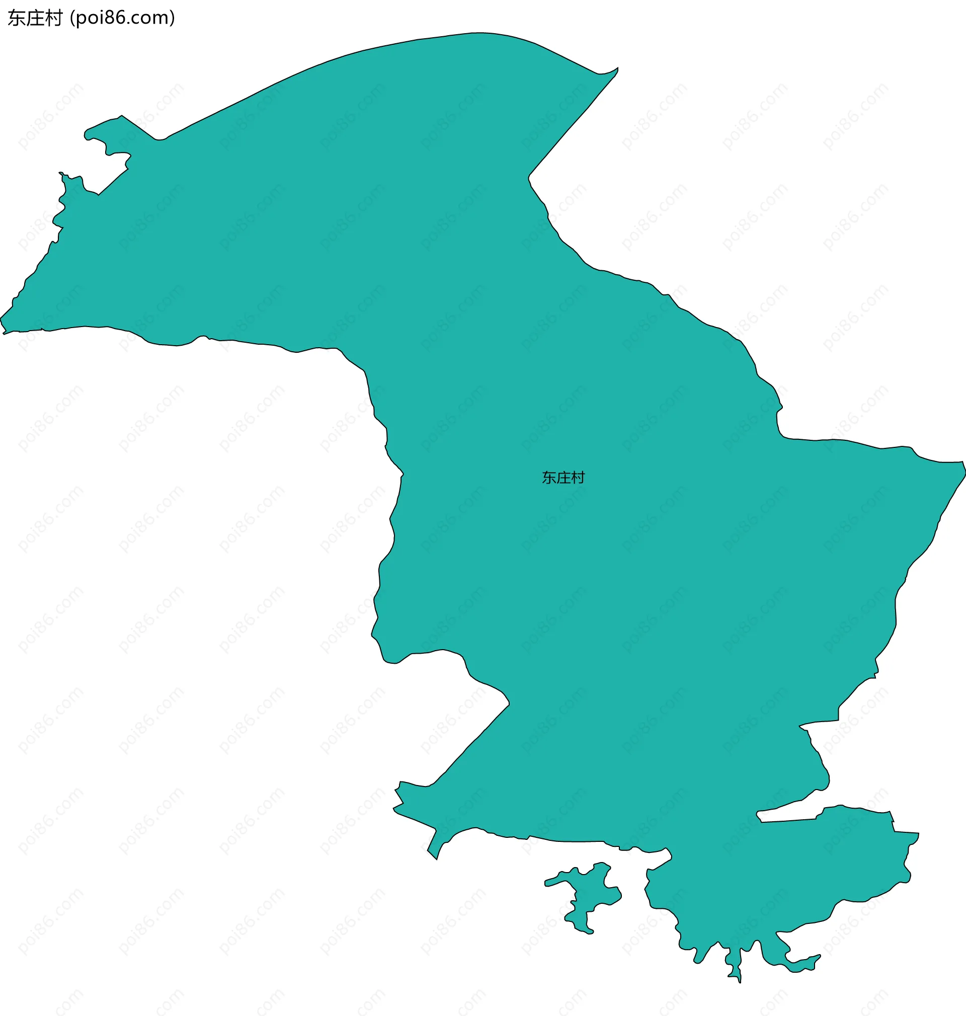 东庄村边界地图