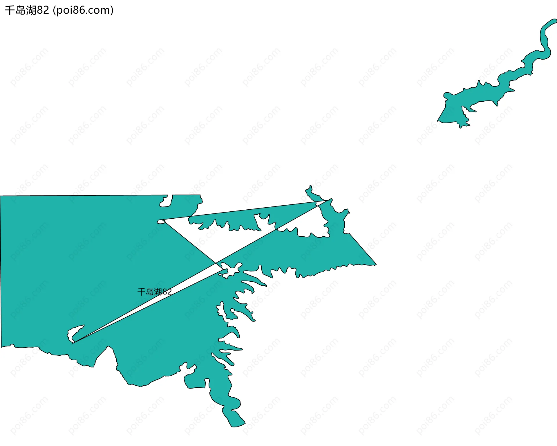 千岛湖82边界地图