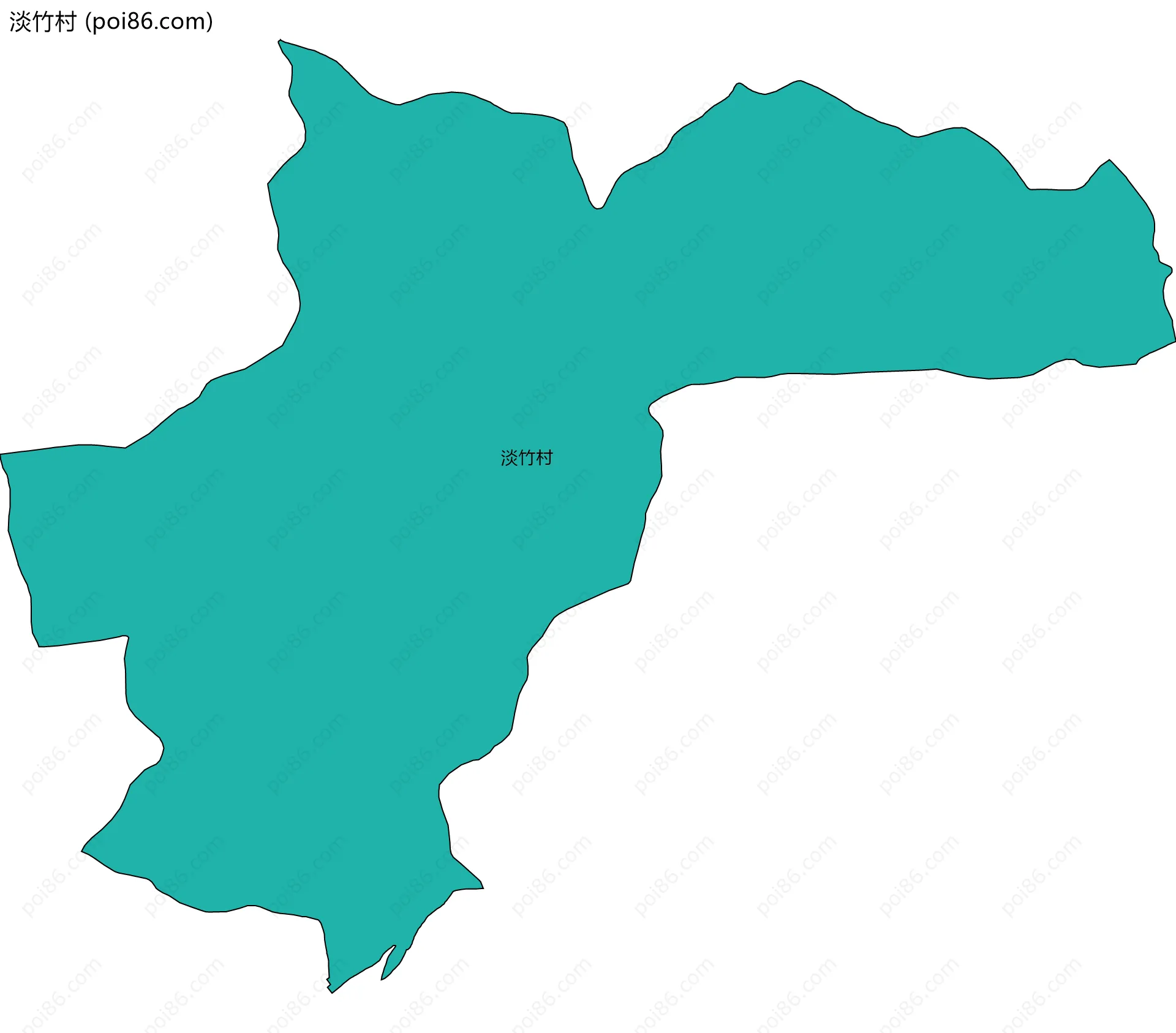 淡竹村边界地图