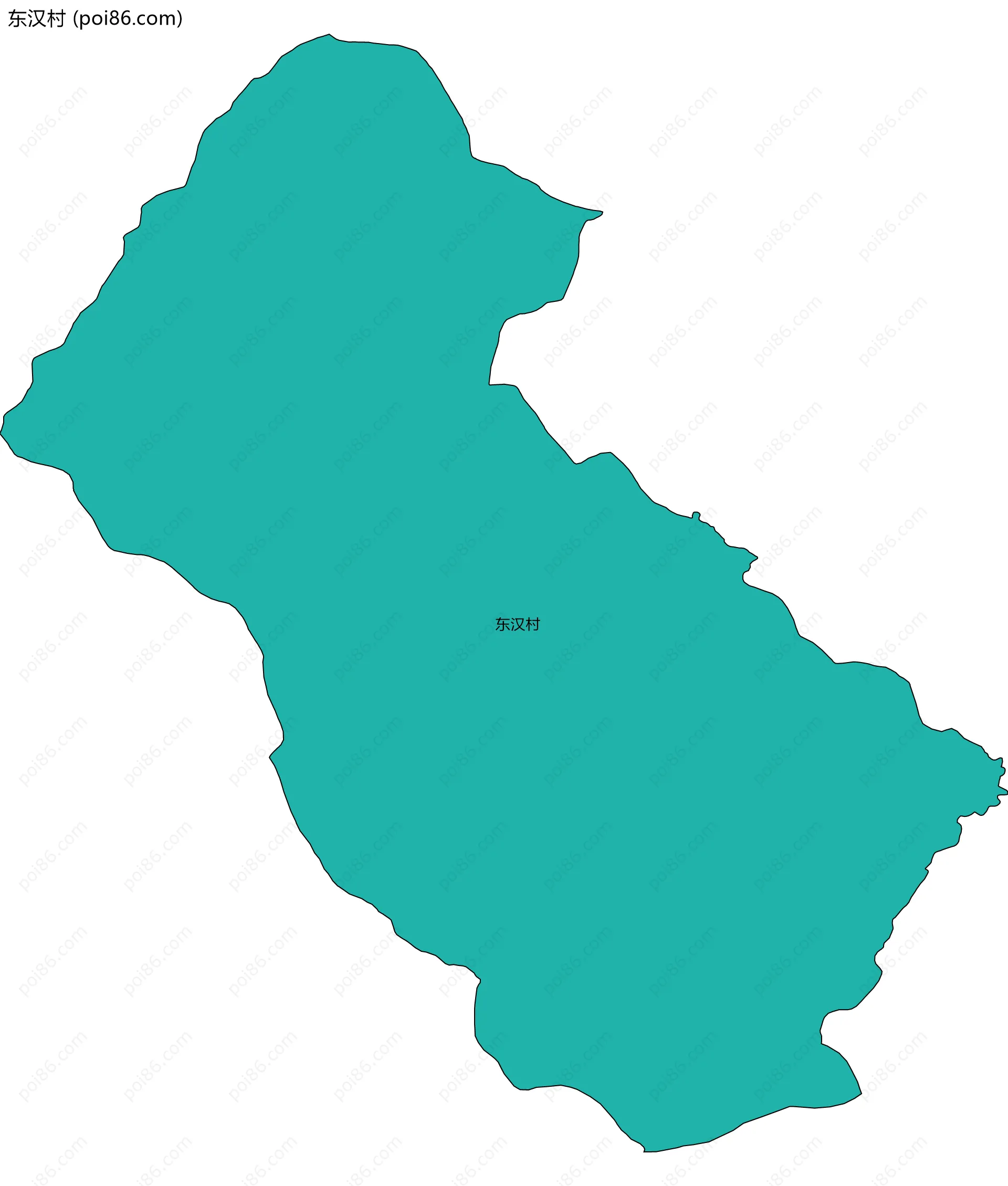 东汉村边界地图