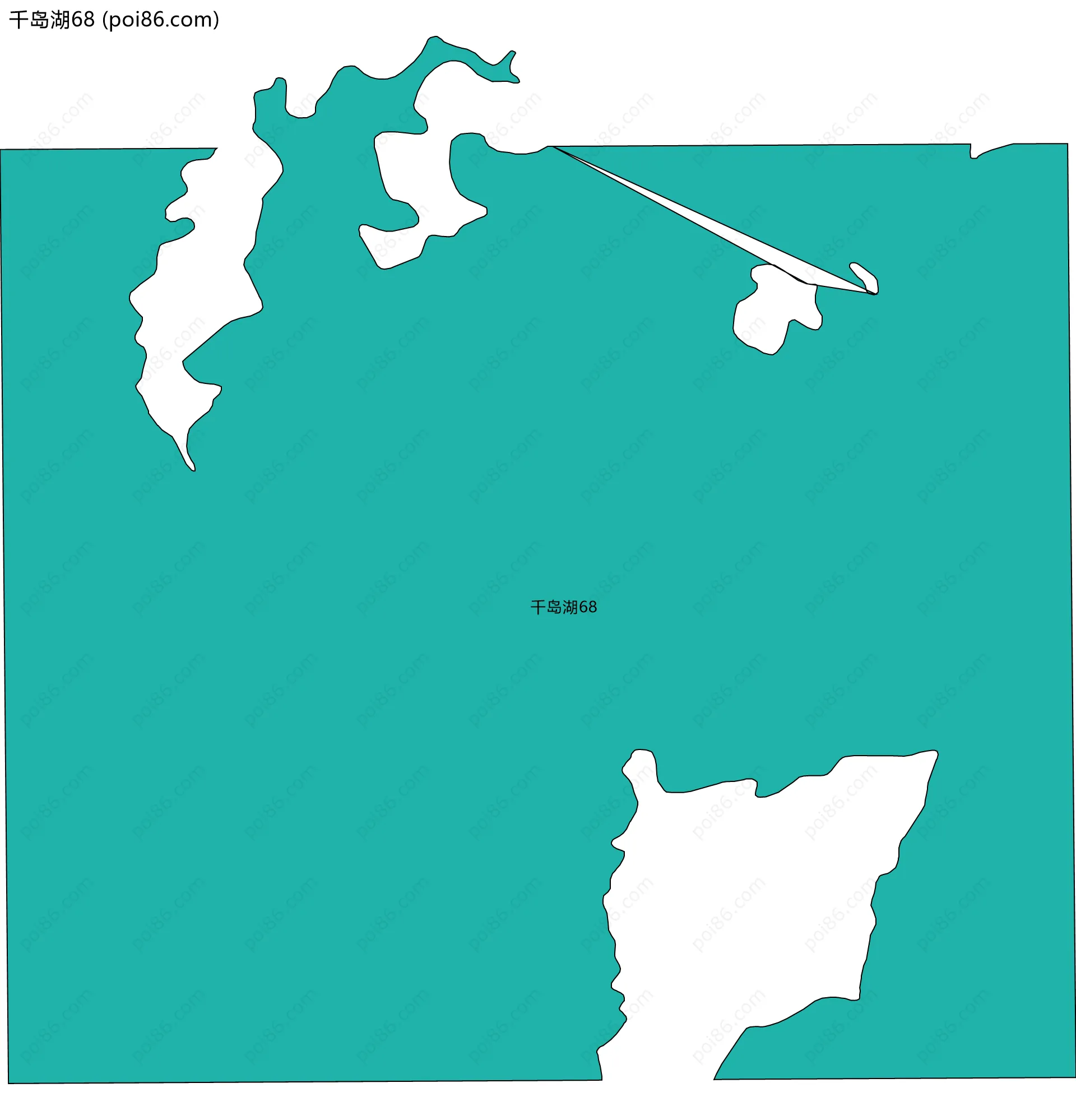 千岛湖68边界地图