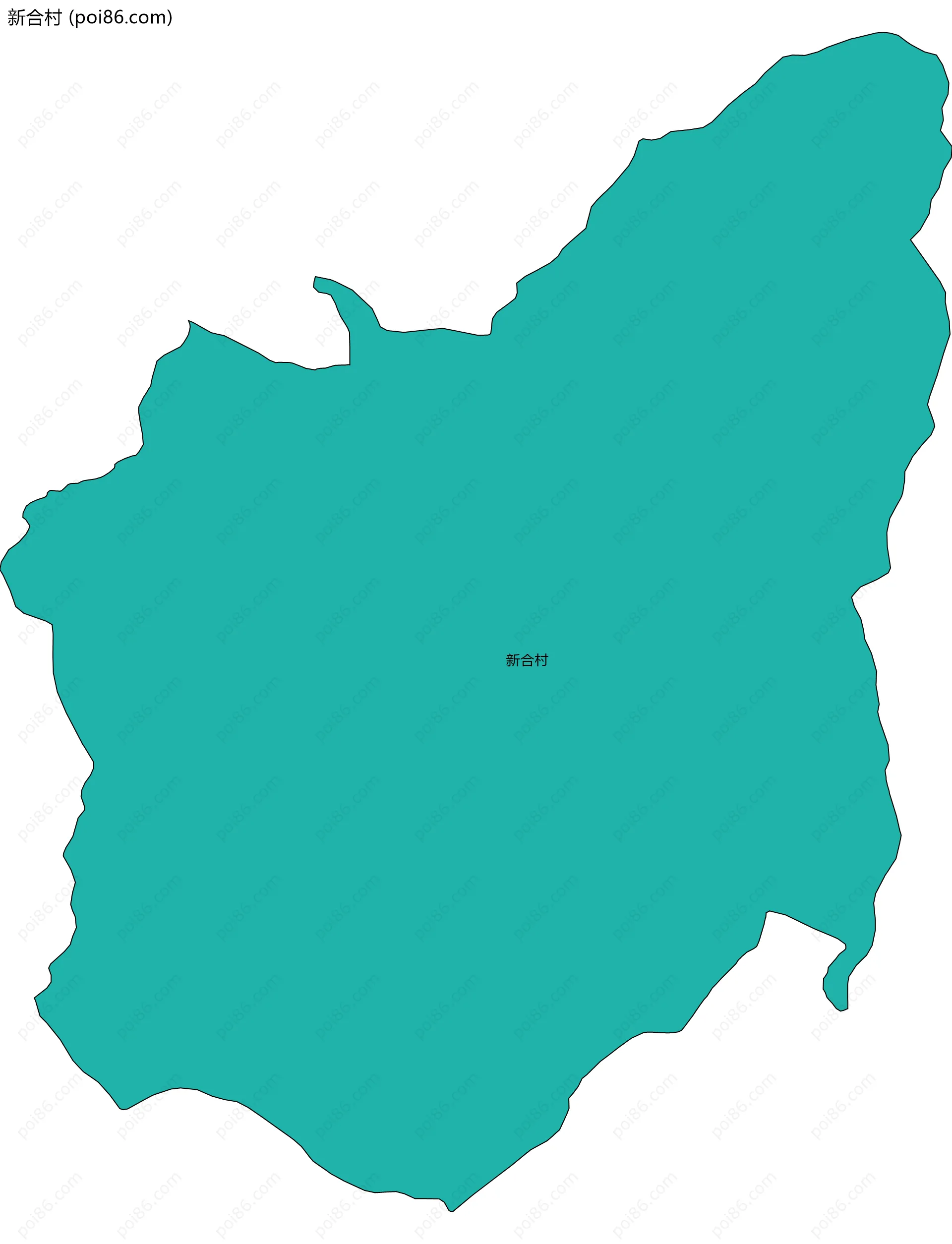 新合村边界地图