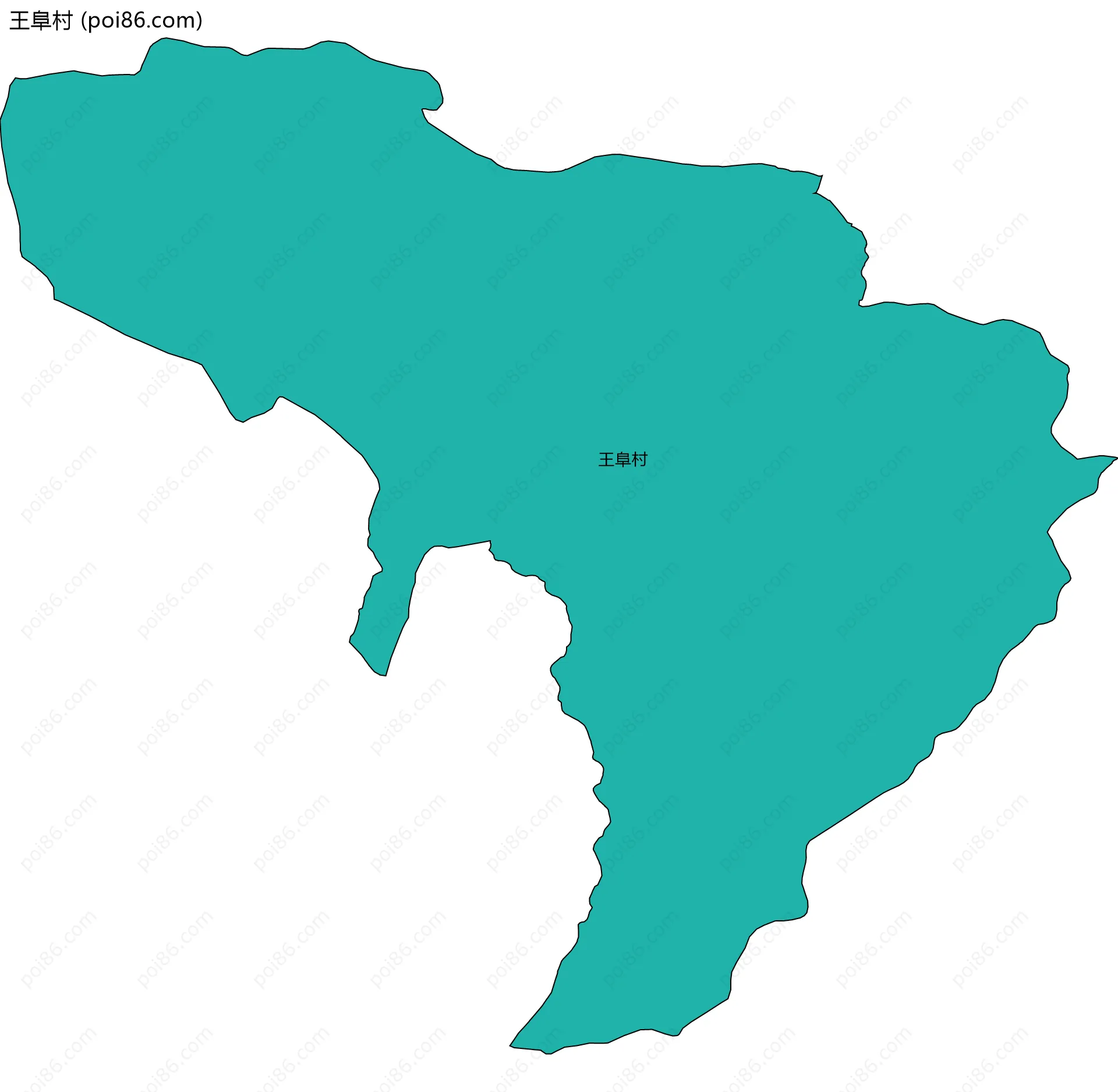 王阜村边界地图