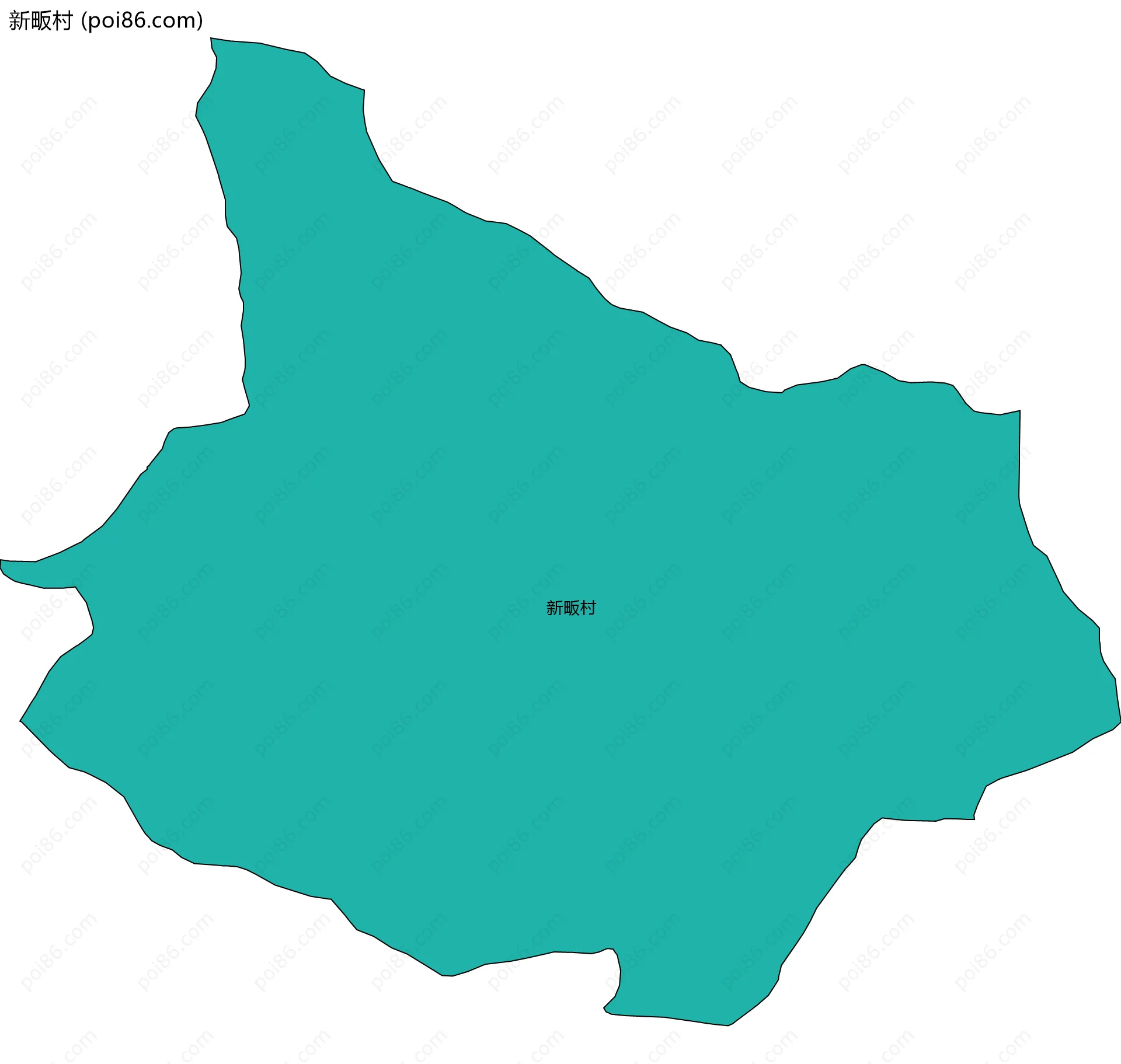 新畈村边界地图