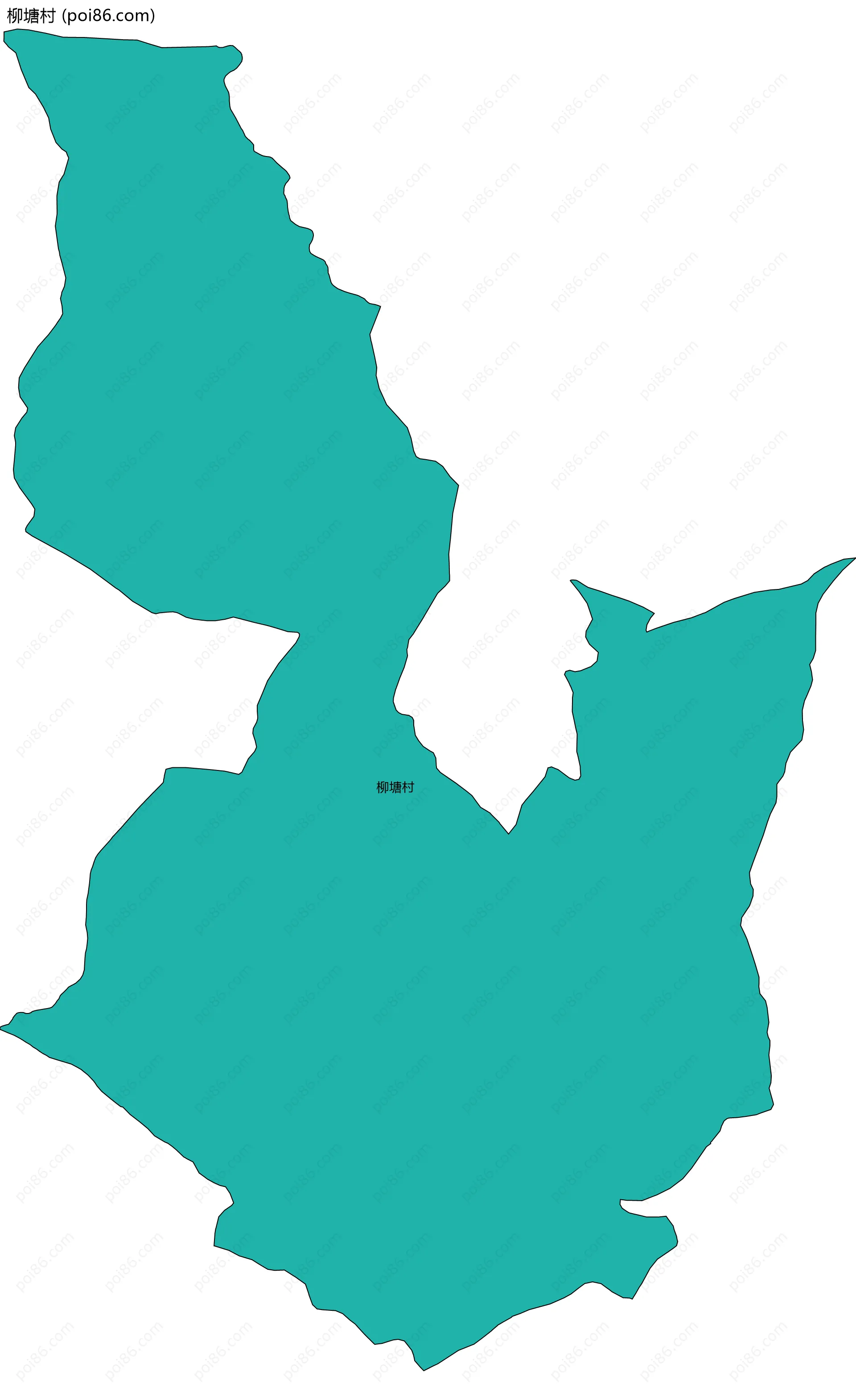 柳塘村边界地图